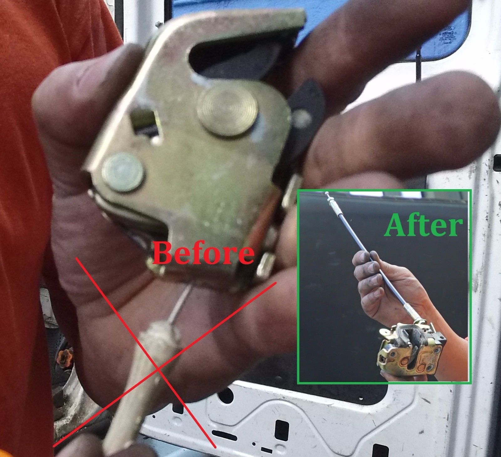 Metal Tailgate Liftgate Rear Window Latch Release Cable For Ford