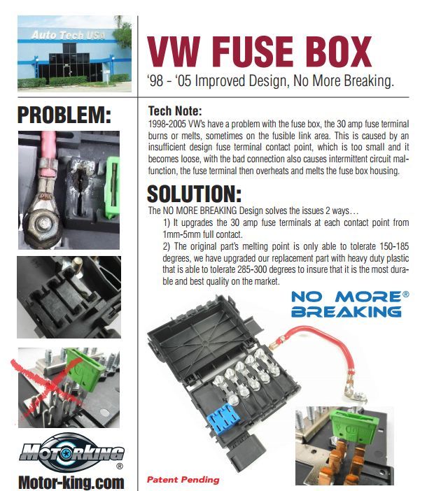 FB03 Fuse Box & Connector SET For Volkswagen Beetle Bora Jetta Golf ... FB03 Fuse Box & Connector SET For Volkswagen Beetle Bora Jetta Golf ...