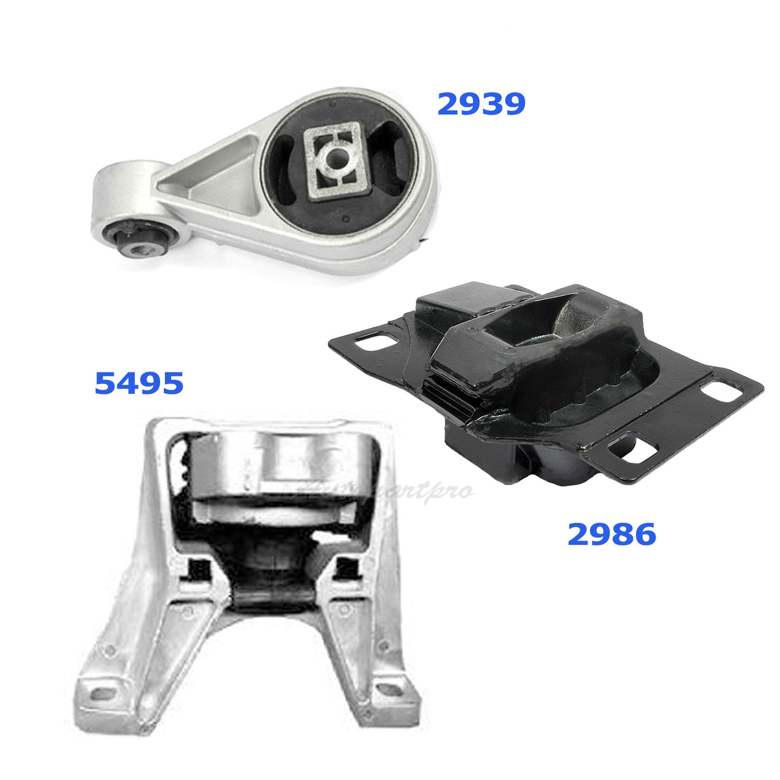 20052007 Ford Focus 2.0L 5495 2939 For Set 2 Engine Motor Mount Car