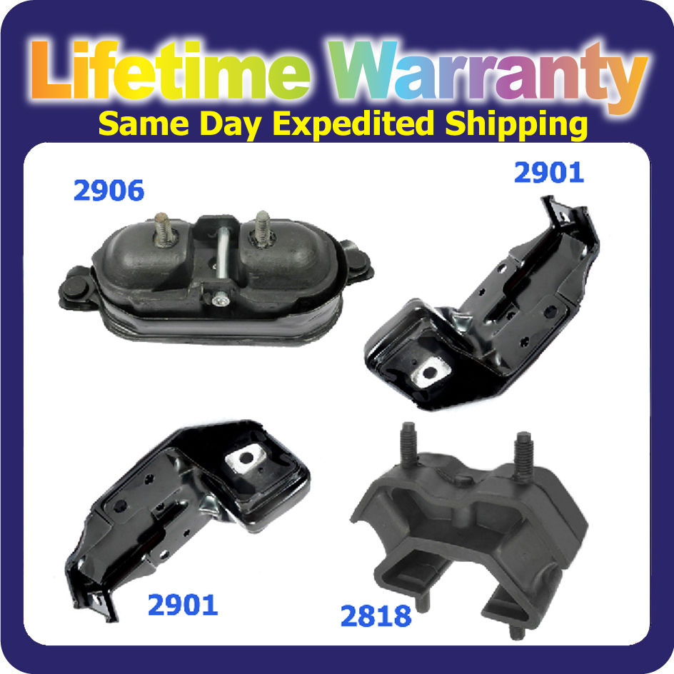 New Engine Mount Set 4 For 00-05 Chevrolet Impala 2818 2901*2 2906 M765