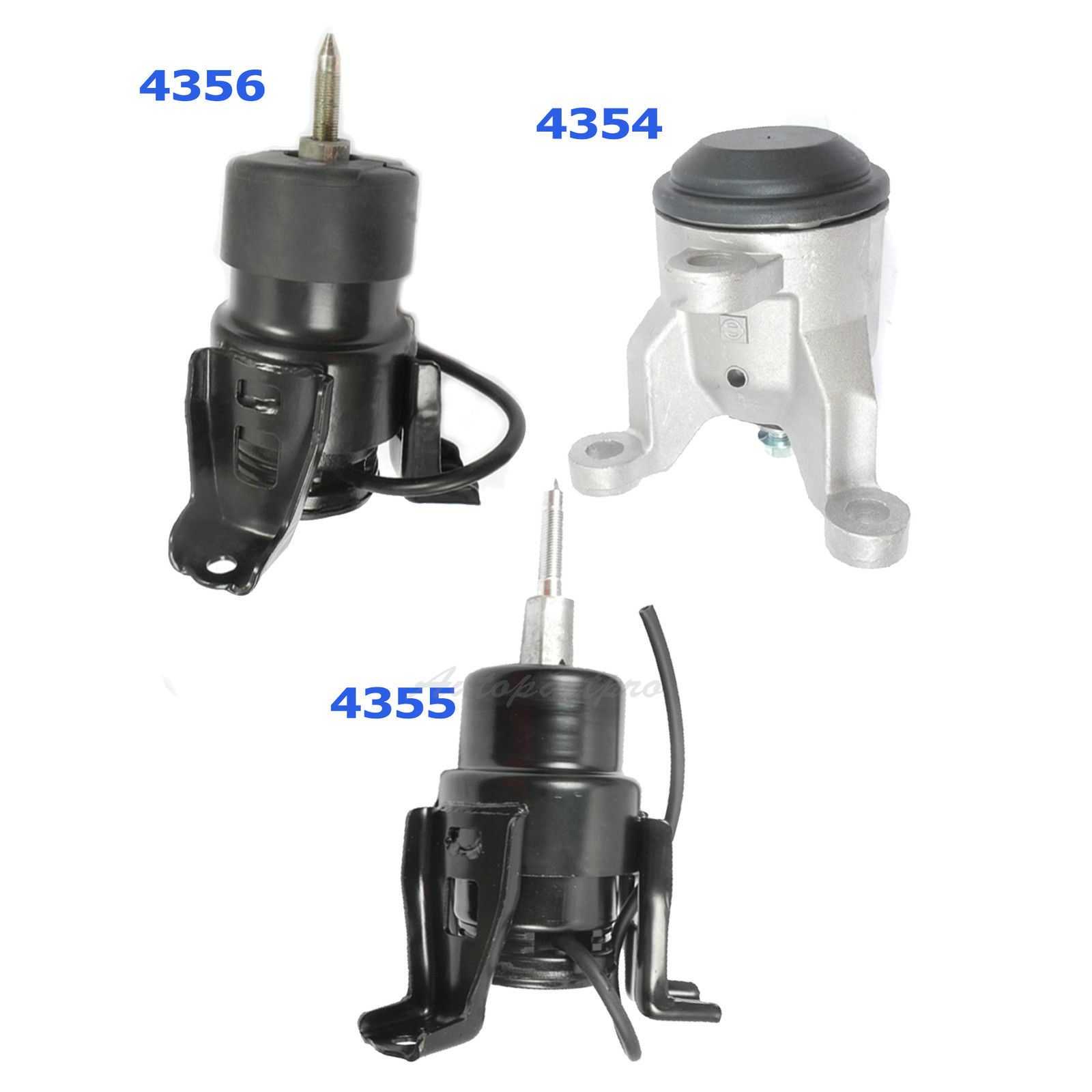 M810 For Nissan Altima Maxima Murano 3.5L Engine Motor Mount 3PCS 4354 4355 4356