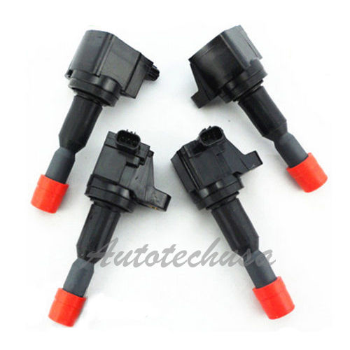 IC091 For 07-08 30520PWC003 UF581 Honda Fit L4 1.5L Set Ignition Coil B2871*4