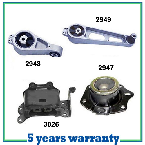 M424 Engine Motor /& Trans Mount For 01-09 Chrysler PT Cruiser 2.4 4PCS w//o Turbo