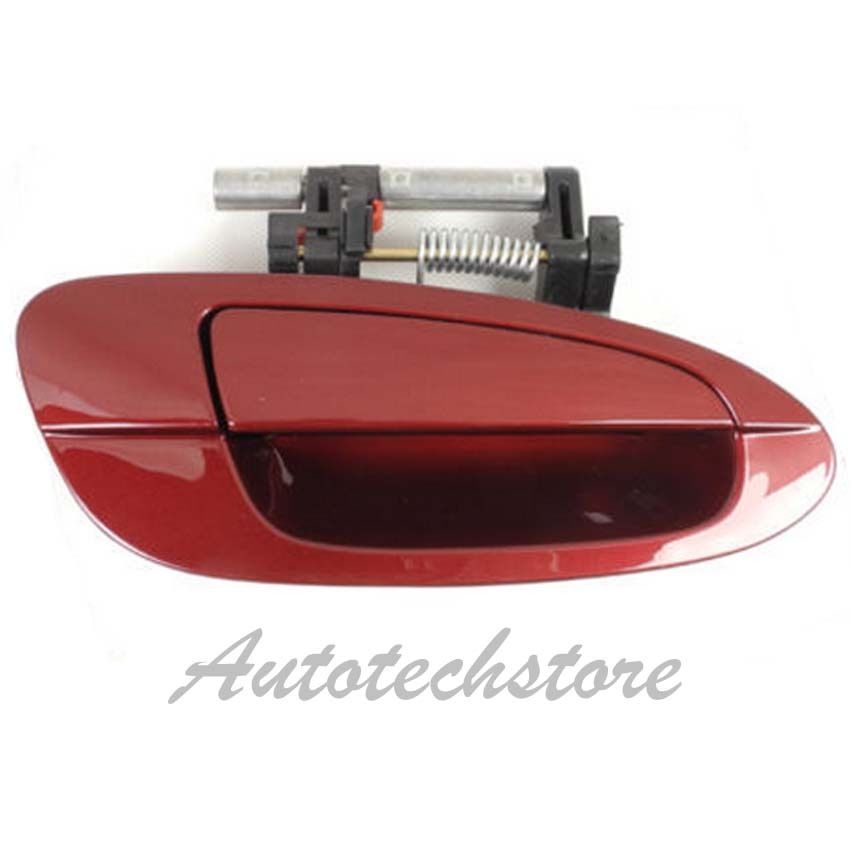 Front Pair Set 2 Outside Door Handle For 02-06 Nissan Altima Red Mica AX3 DS226