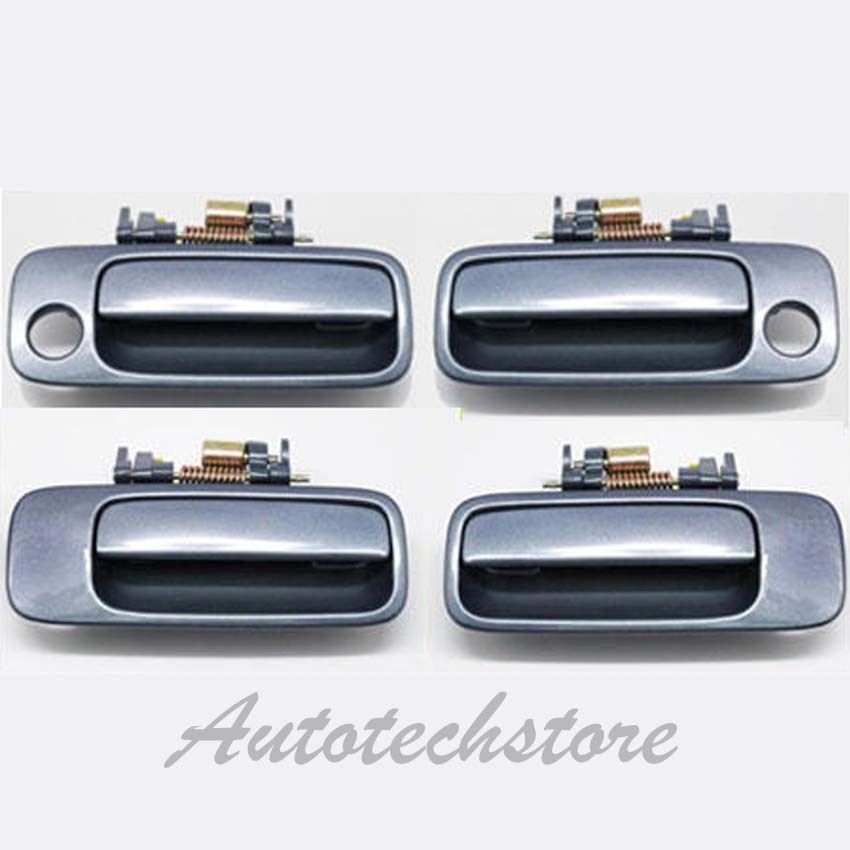 4Pcs For 97-01 Toyota Camry Outside Door Handle SILVER Front Rear Left Right New