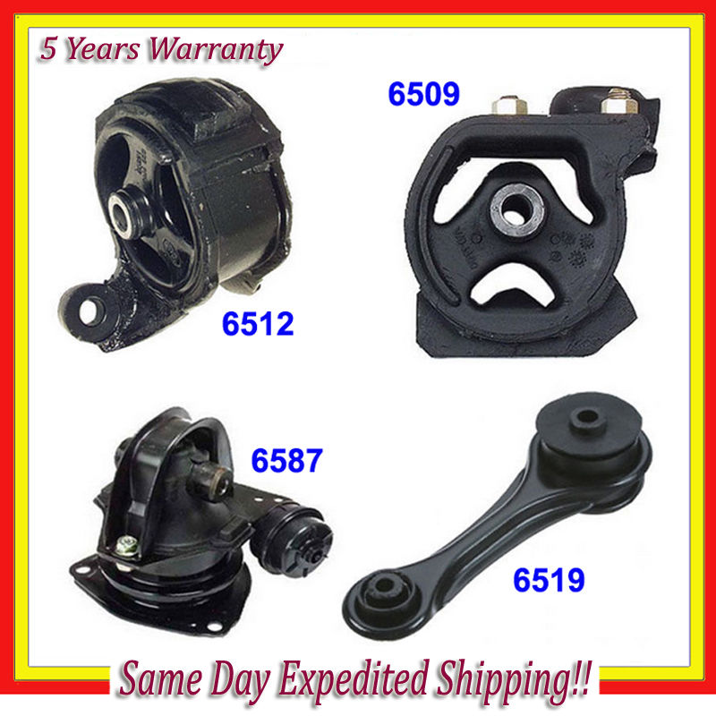 Engine Motor & Automatic Transmission Mount Kit Set of 4 for 90-93 Accord 2.2L Engine Motor & Automatic Transmission Mount Kit Set of 4 for 90-93 Accord 2.2L