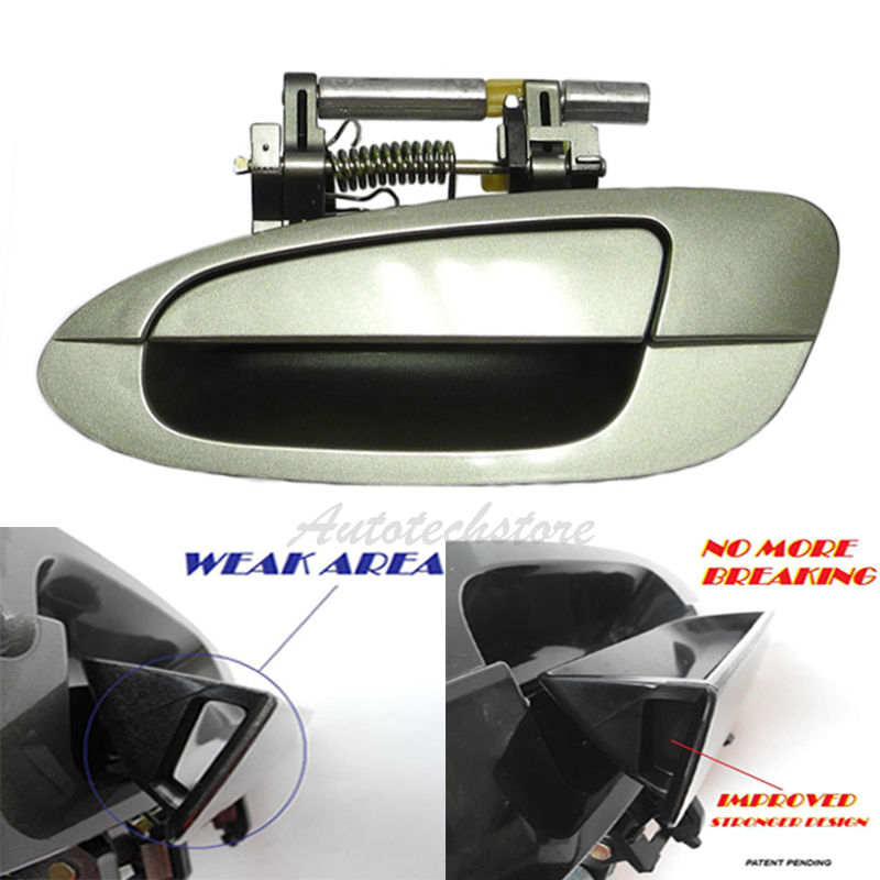 MotorKing For 02-06 NISSAN ALTIMA B3757 Rear Left Outside Door Handle K11 Smoke