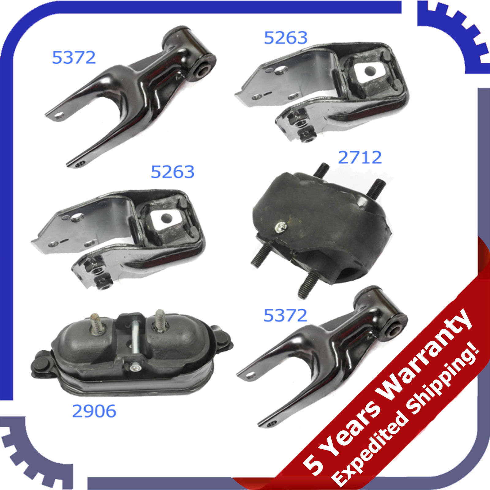 Engine Motor & Trans Mount For 20062010 Chevrolet Impala LTZ 3.9L Set