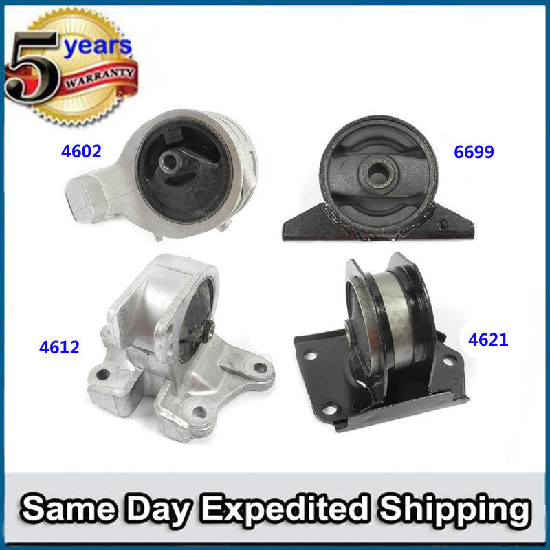 Engine Motor /& Trans Mount Set 4PCS Auto For 99-03 Mitsubishi Galant 2.4L M046