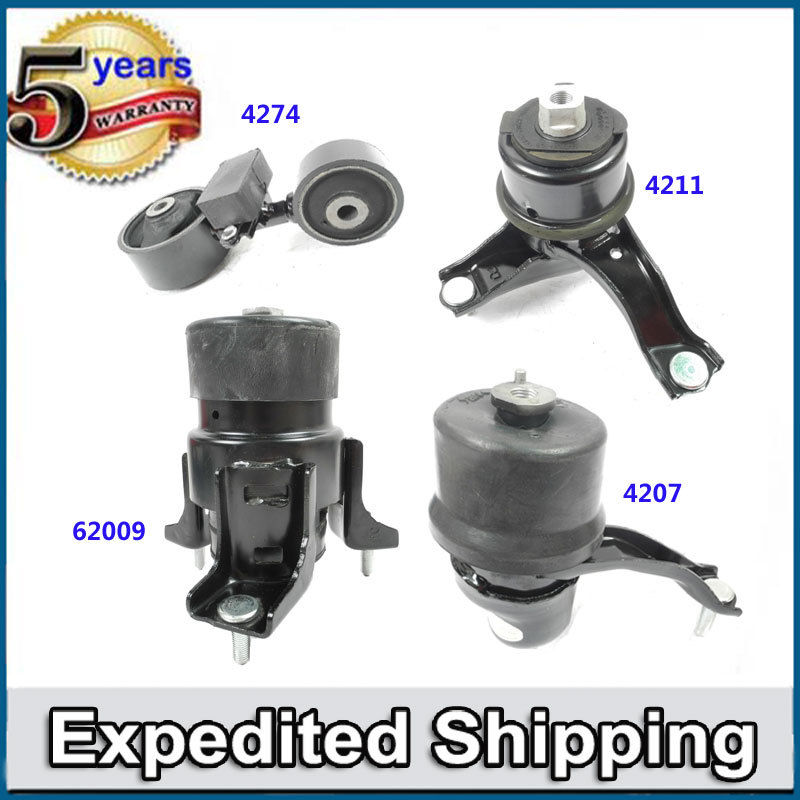 Engine Motor /& Transmission Mount 4PCS For 2007-2011 Toyota Camry 2.4L Auto