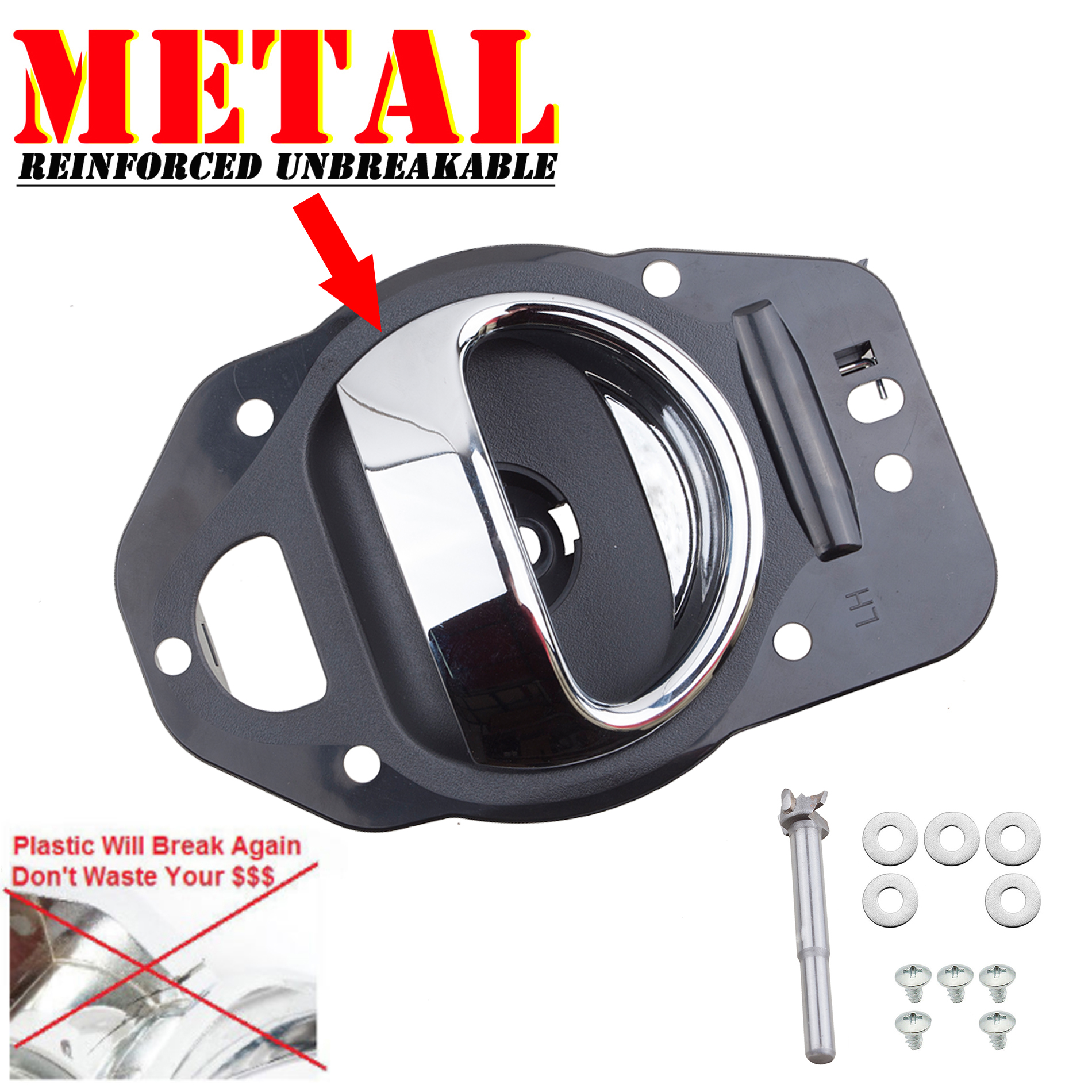 Metal Lever Inside Door Handle Front Rear Left Driver side For 0611