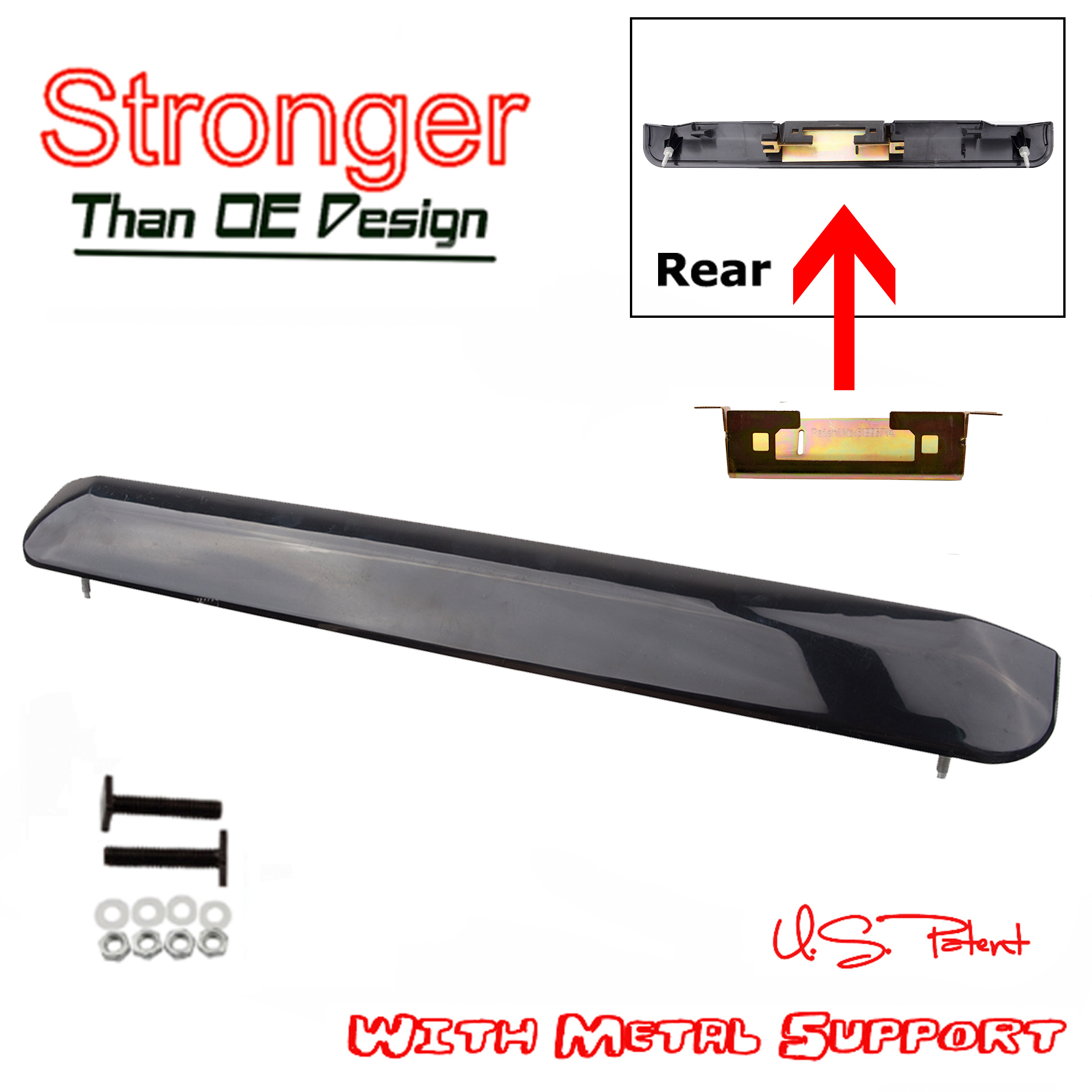 04-06 Scion xB Liftgate Tailgate Hatch Garnish Carbon Fiber Look Door Handle