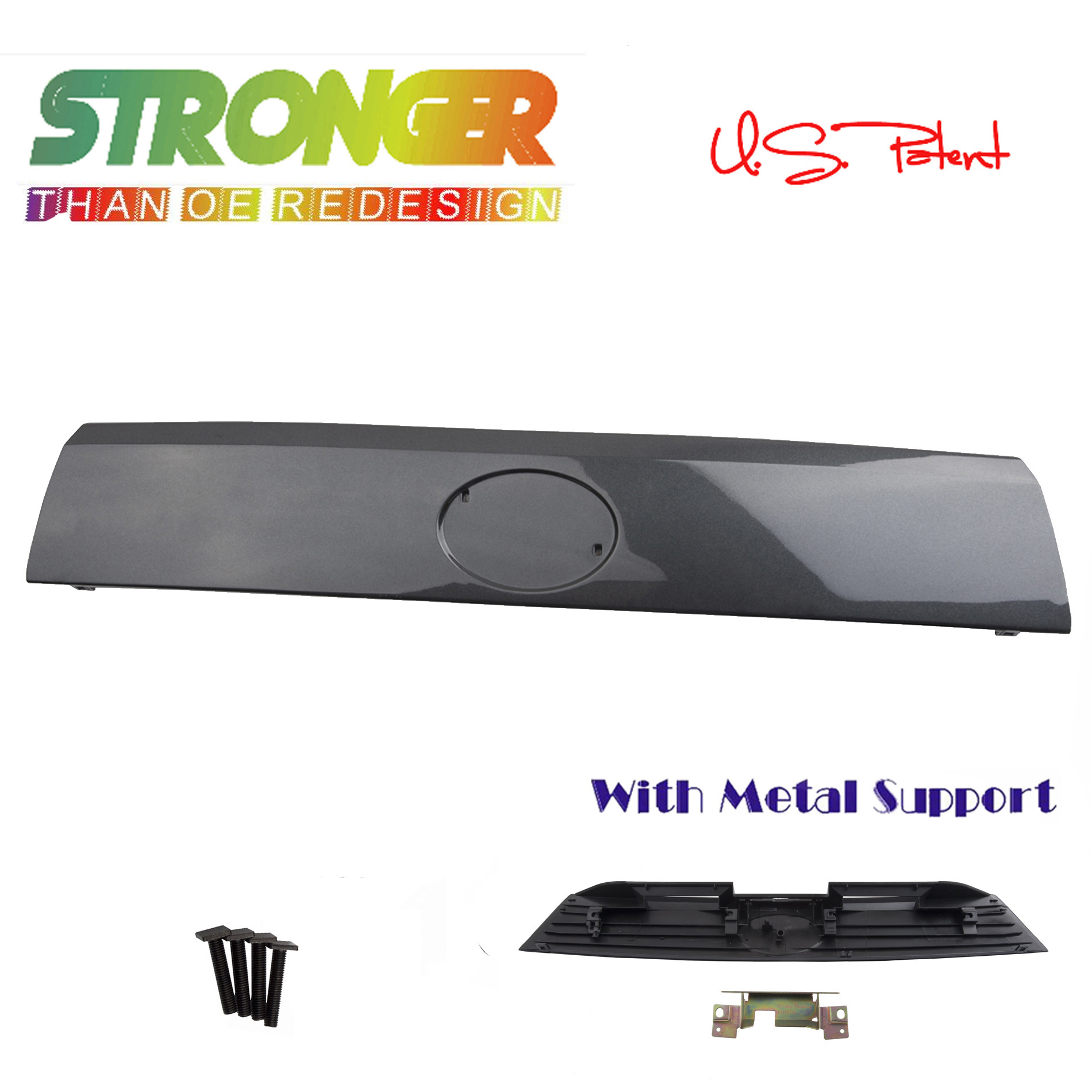 for Scion Liftgate Garnish Trim Hatch Trunk Lift Handle no Emblem Black Primed
