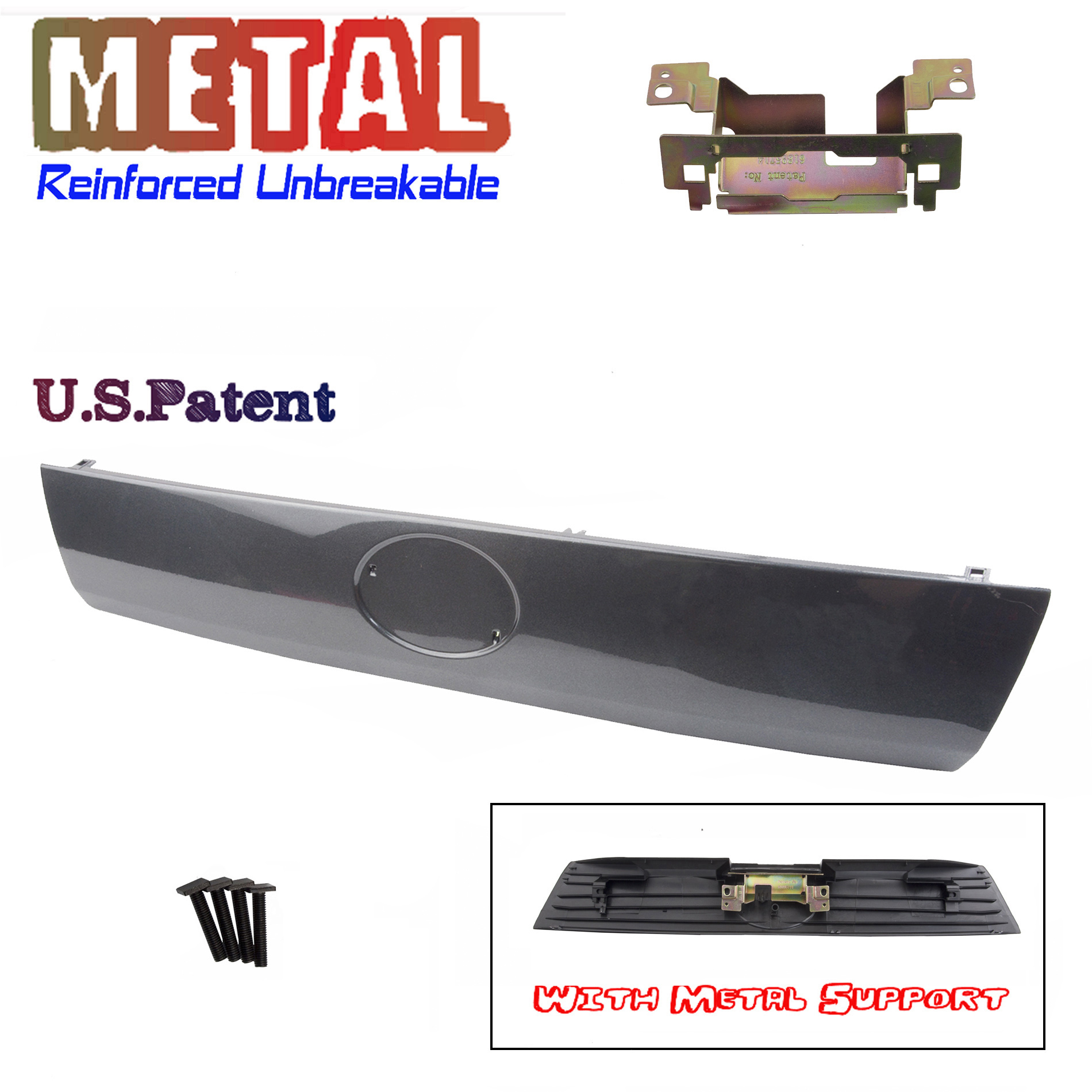 for Scion Liftgate Garnish Trim Hatch Trunk Lift Handle no Emblem Black Primed