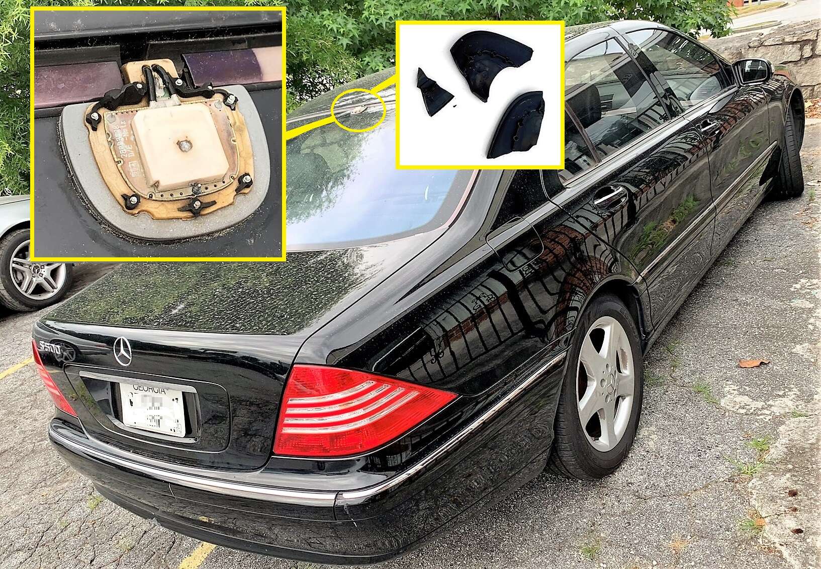 For Mercedes W220 S430 S500 S55 AMG S600 Roof GPS Radio Antenna Cover