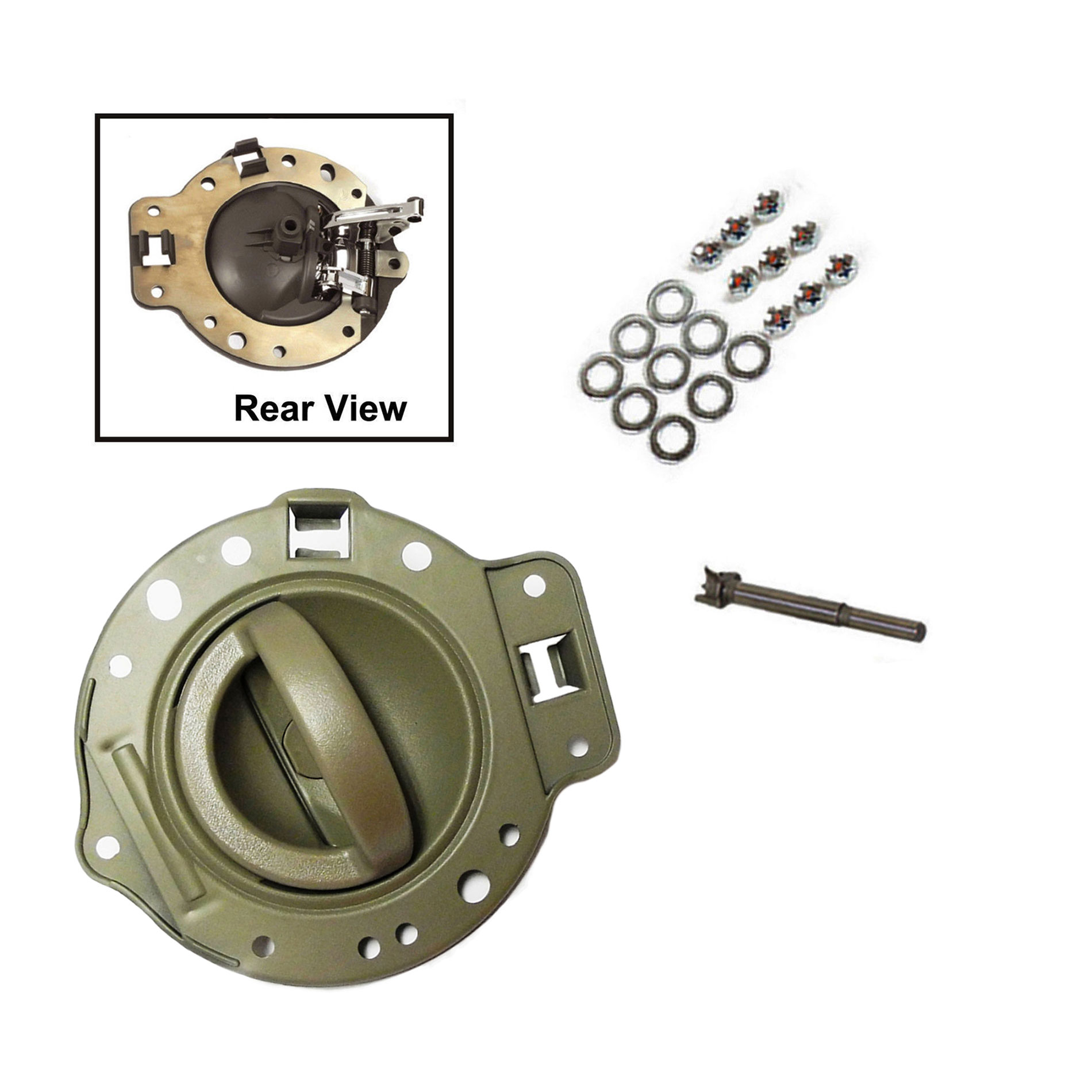 For Jeep Commander 20062010 Khaki Bolts Inside Interior Door Handle