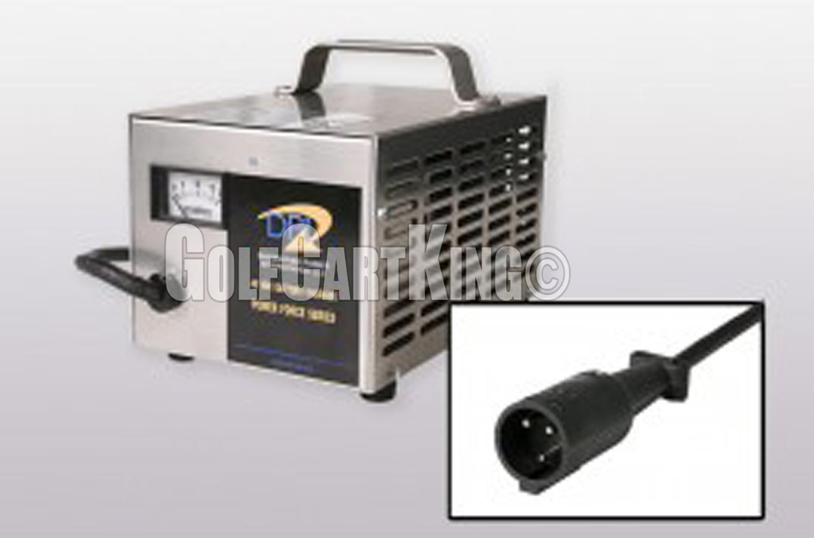 Club Car Powerdrive/IQ Golf Cart-48 Volt 15 Amp DPI Battery Charger-3 Pin Round