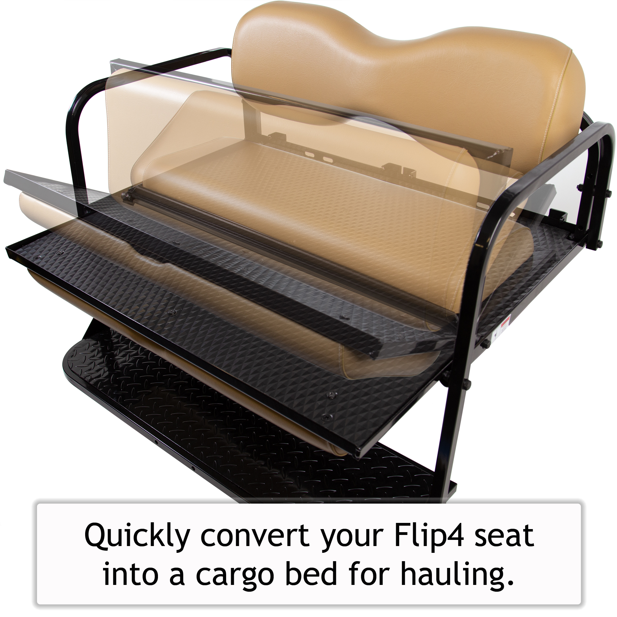 MODZ® Flip4 EZGO TXT 19942014 Golf Cart Rear Seat Kit Choose Color