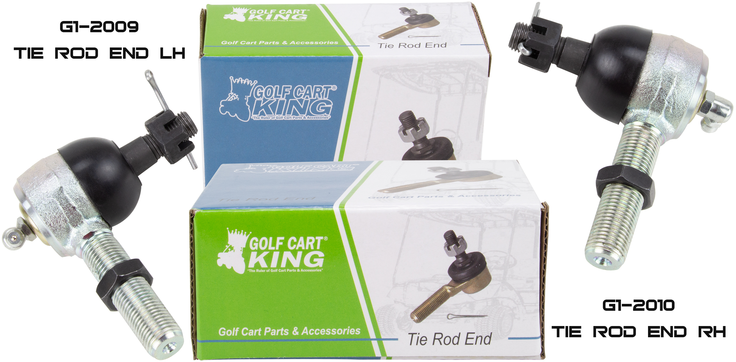 Left and Right Tie Rod End for EZGO Gas Electric 19891994 Marathon