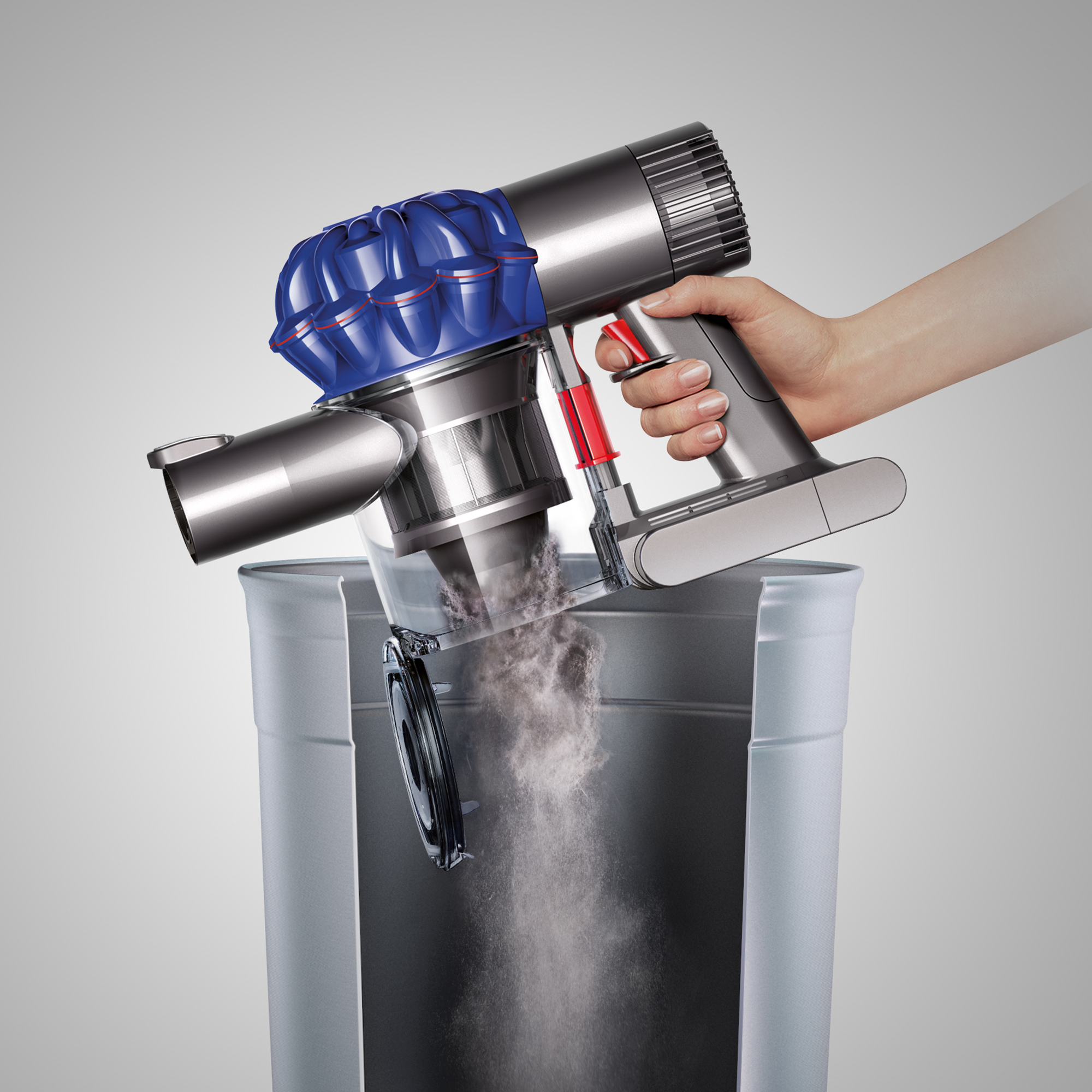 dyson v6 trigger blue light flashing