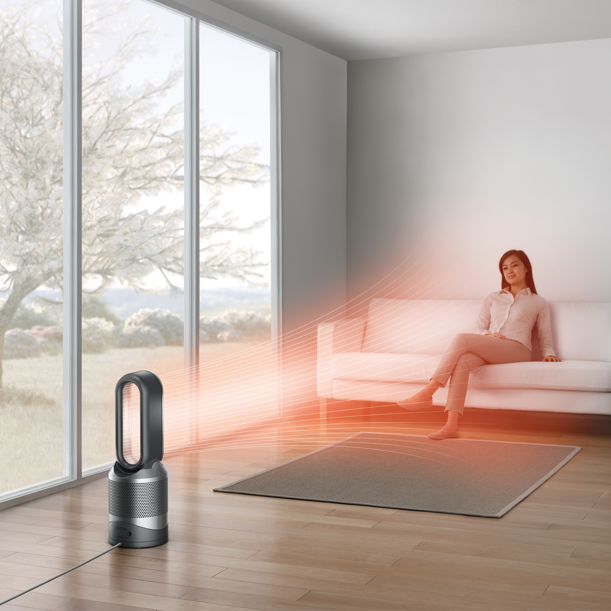 Dyson HP02 Pure Hot + Cool Link Connected Air Purifier, Heater & Fan