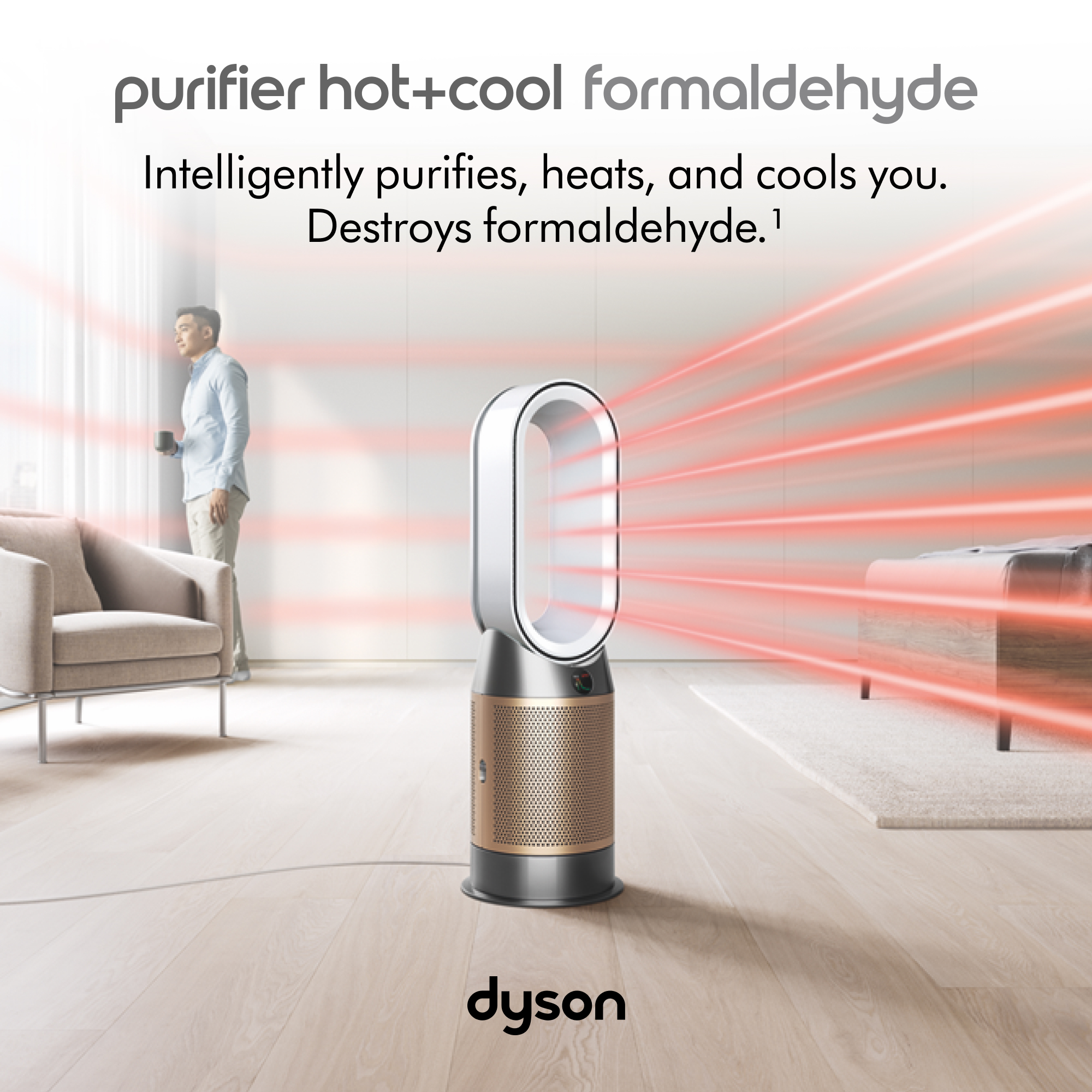 Dyson Purifier Hot+Cool Formaldehyde™ HP09 | White/Gold