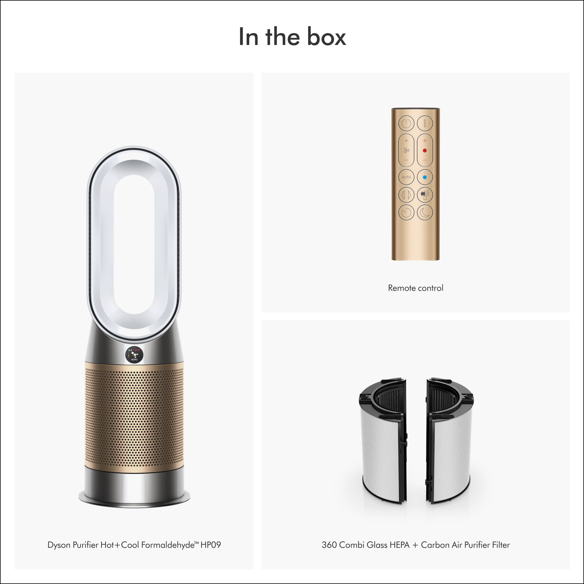 Dyson Purifier Hot+Cool Formaldehyde™ HP09 | White/Gold