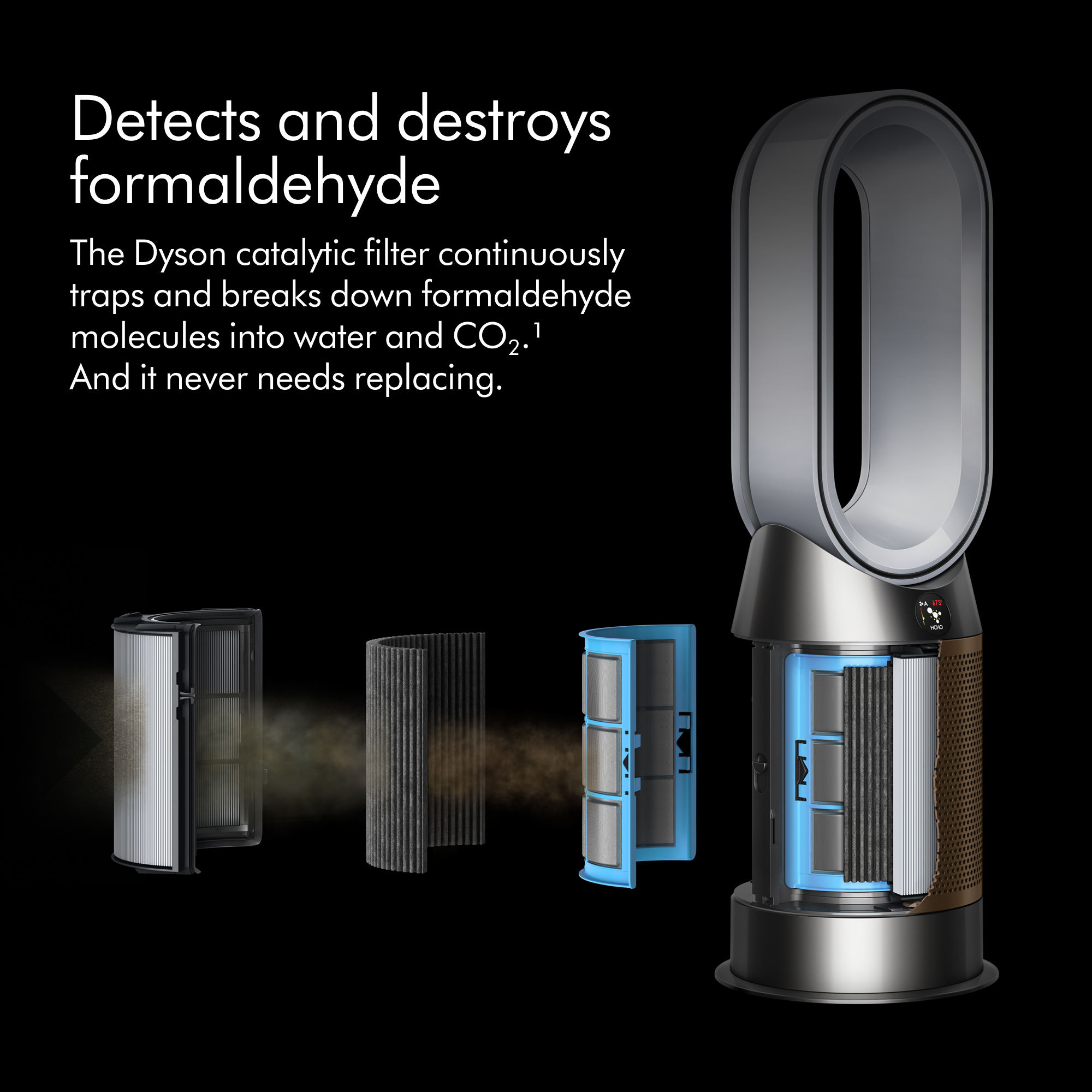 Dyson Purifier Hot+Cool Formaldehyde™ HP09 | White/Gold 