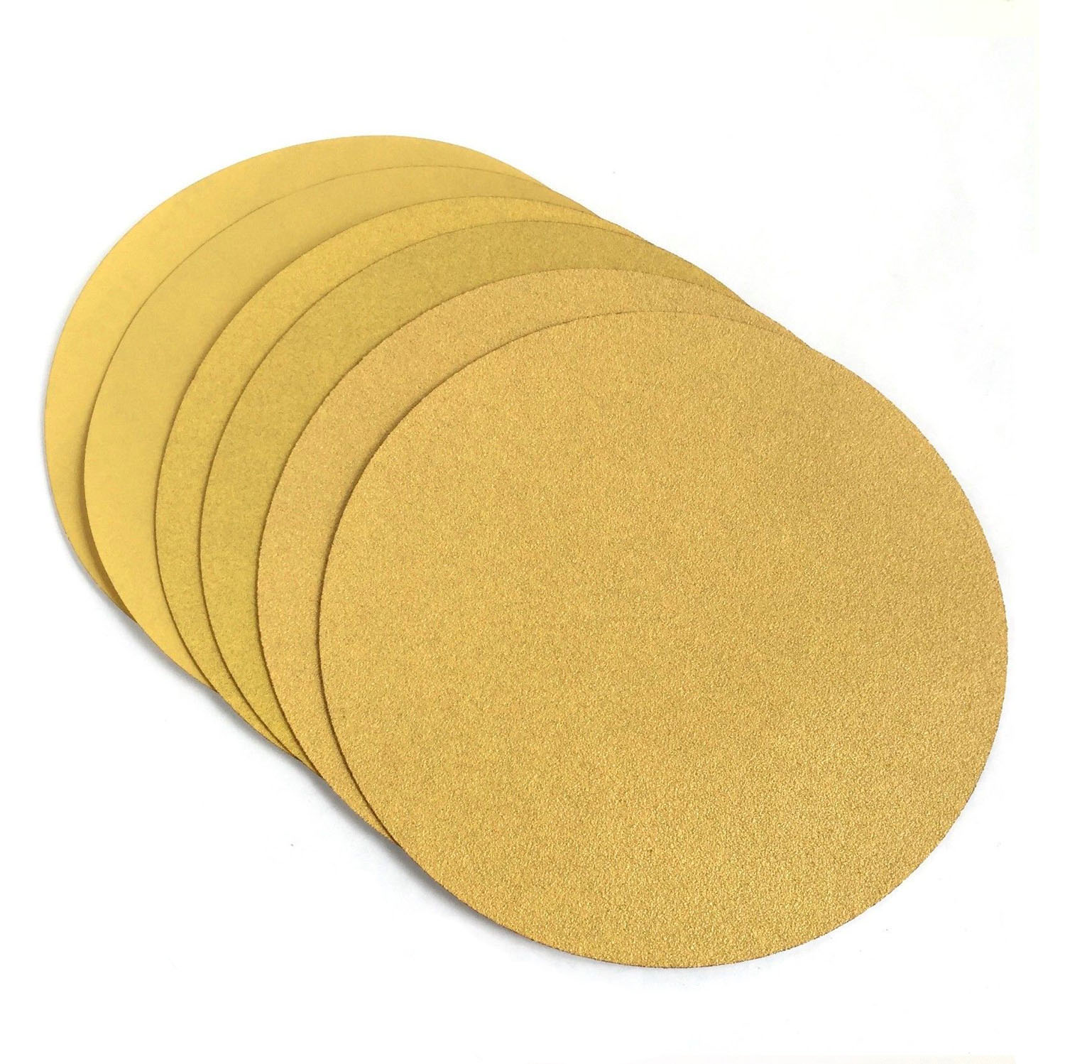 8 Inch Gold Hook and Loop Grip Sanding Discs eBay