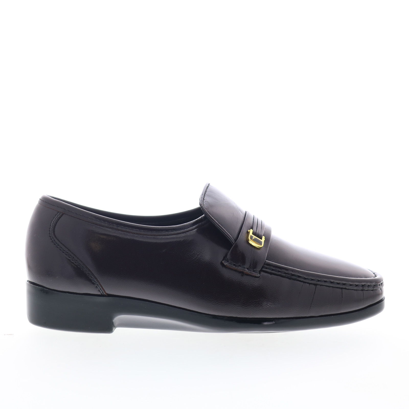 New Florsheim Men\'s Dark Burgundy “Riva” Slip-on Loafers 8.5 3E Extra Wide Florsheim Riva Mens Burgundy Extra Extra Wide 5E Loafers  main image 4