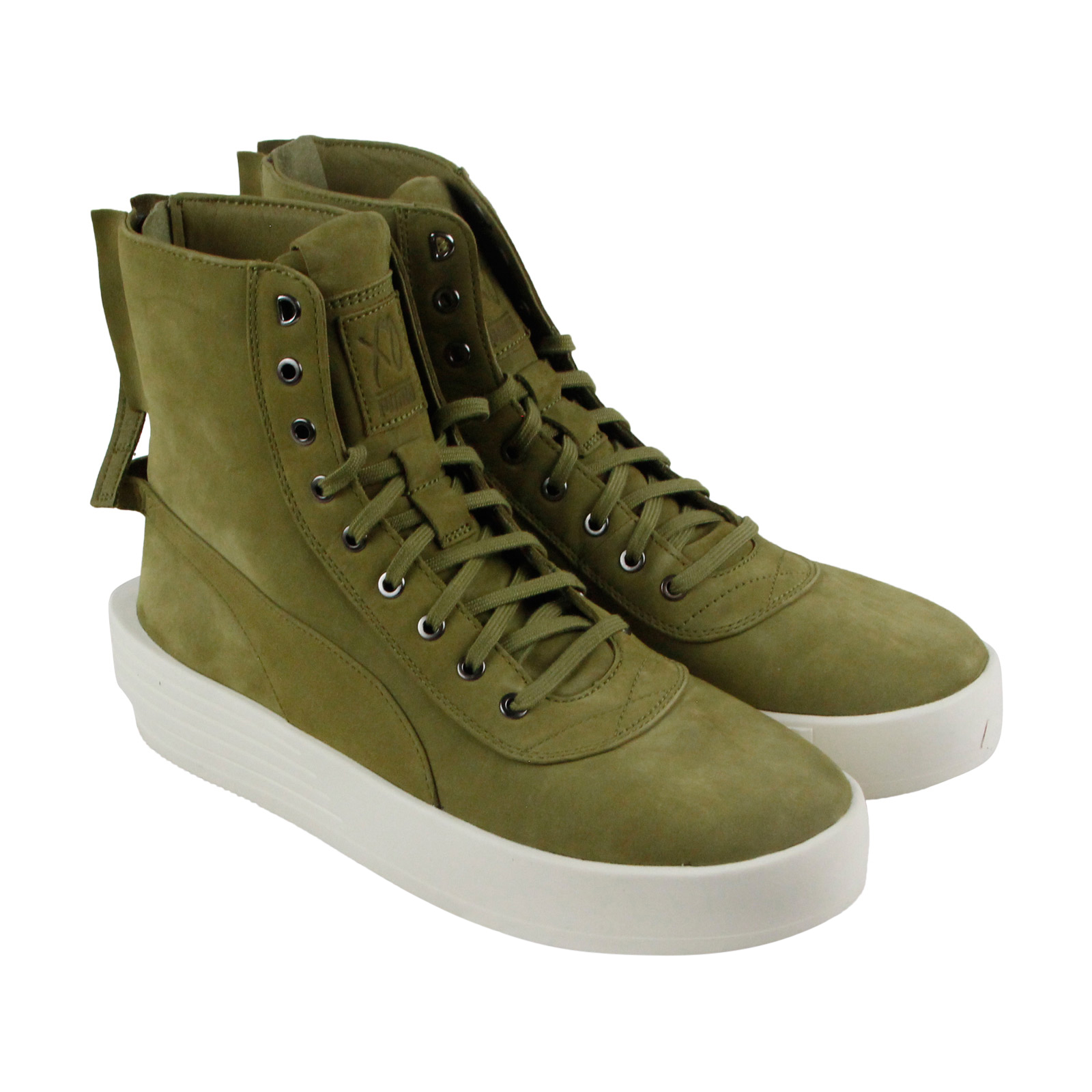 Puma Herren Xo Parallel Grün Leder Hochgeschlossener Sneakers Puma Herren Xo Parallel Grün Leder Hochgeschlossener Sneakers