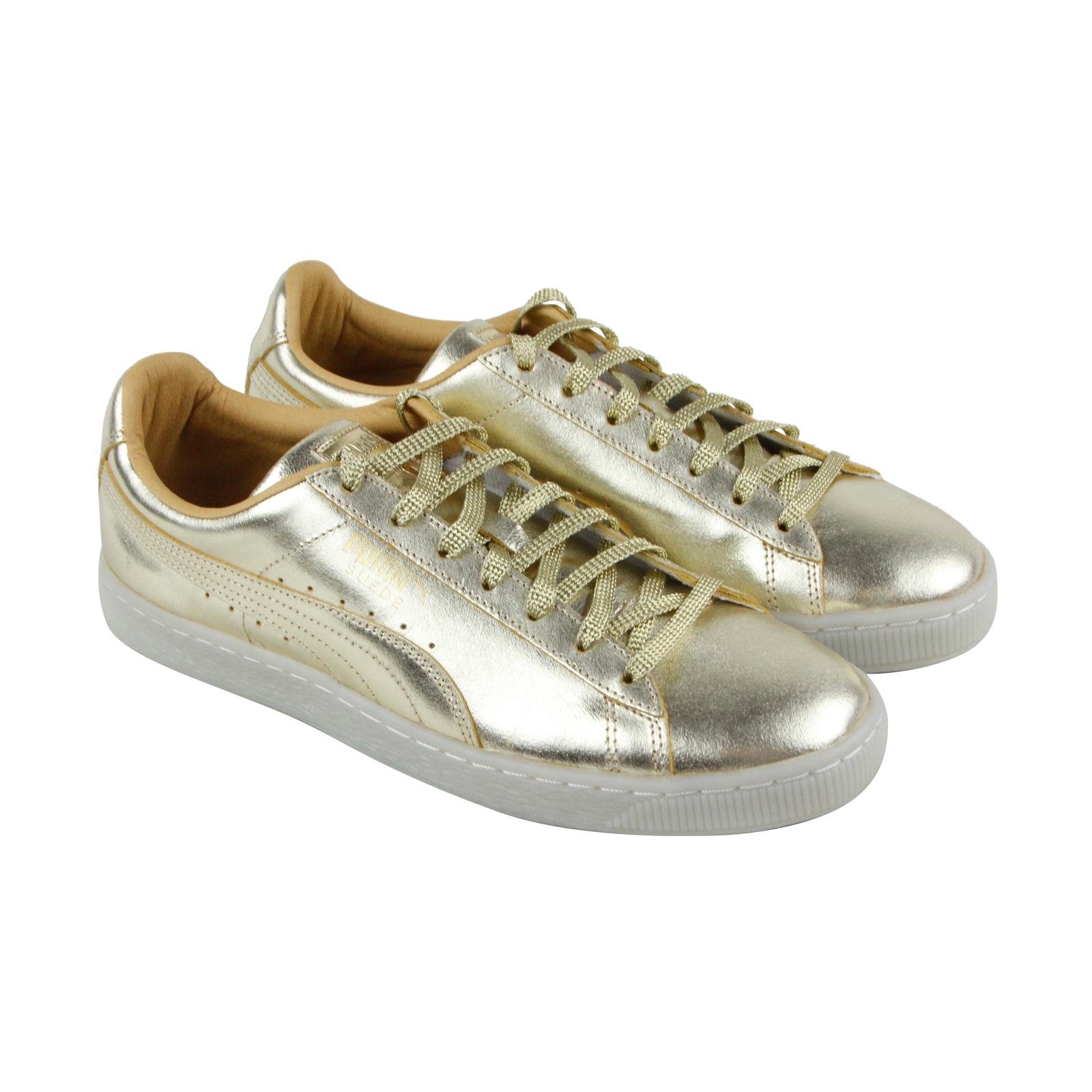 Puma Herren Classic 50Th Gold Leder Turnschuhe Puma Herren Classic 50Th Gold Leder Turnschuhe