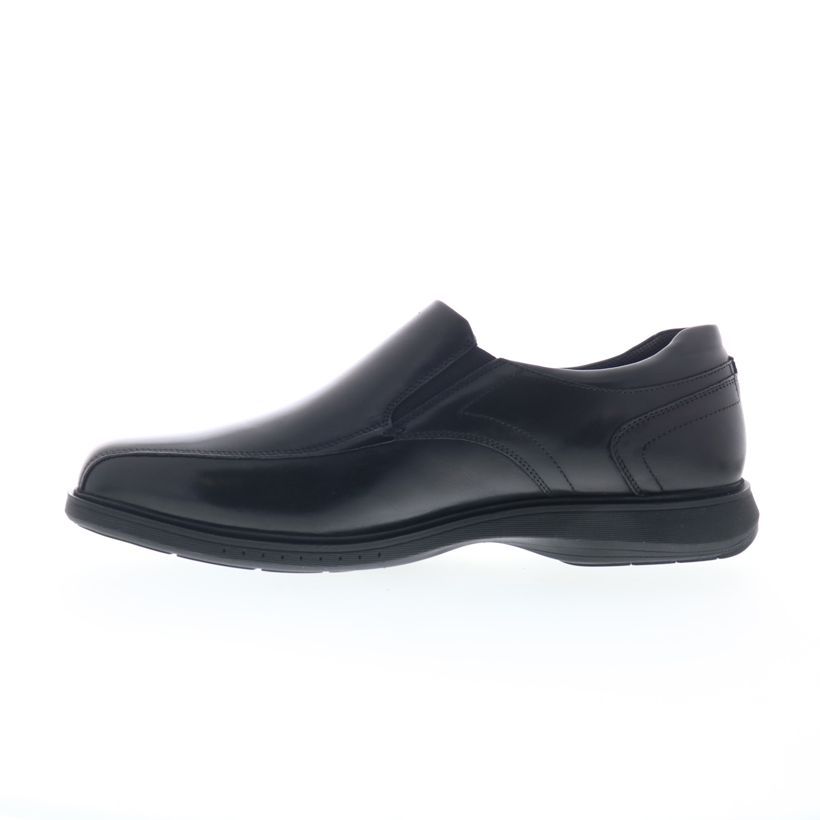 Nunn Bush Kore Pro Bike Toe Slip On Mens Black Wide Loafers  display picture 2