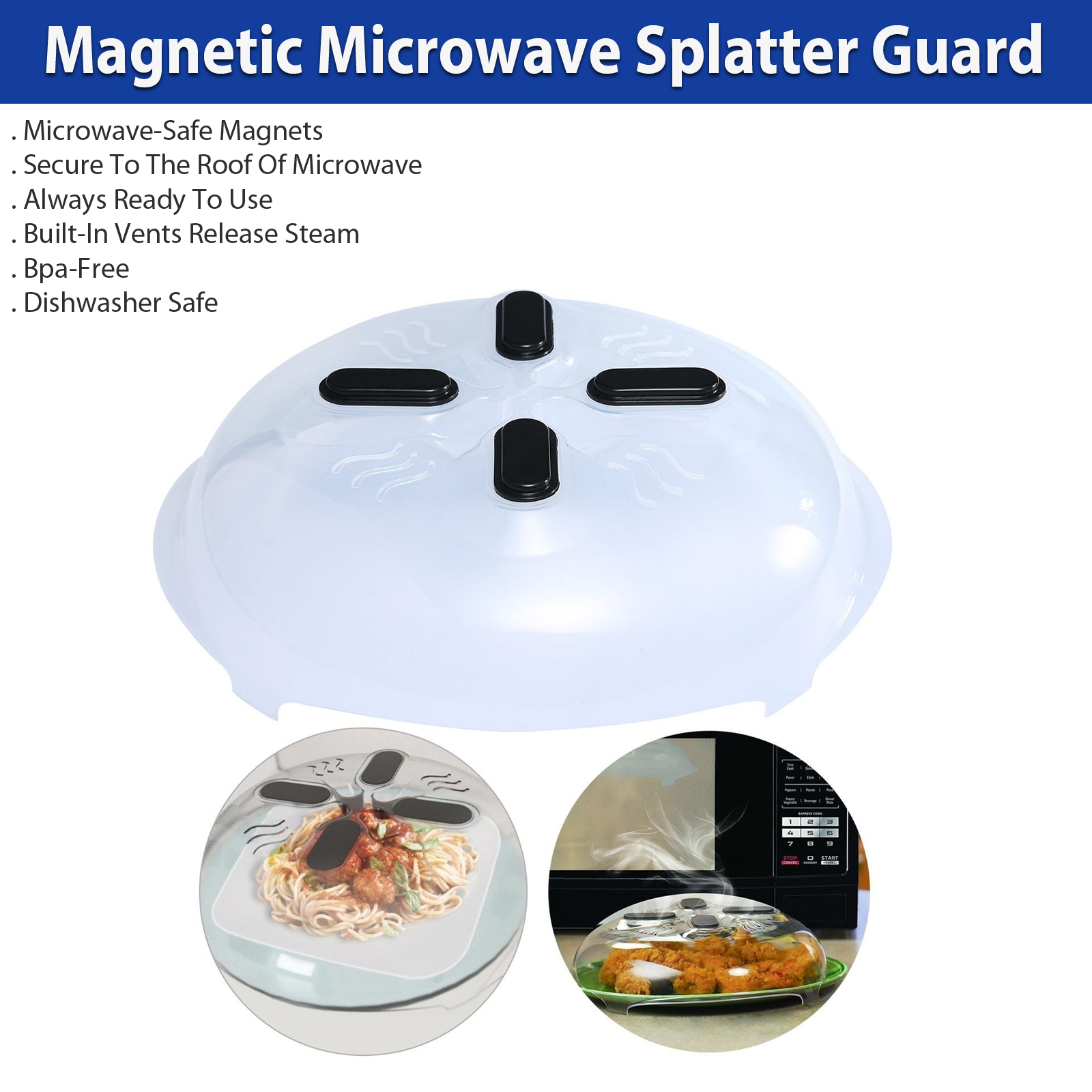 Magnetic Microwave Splatter Guard