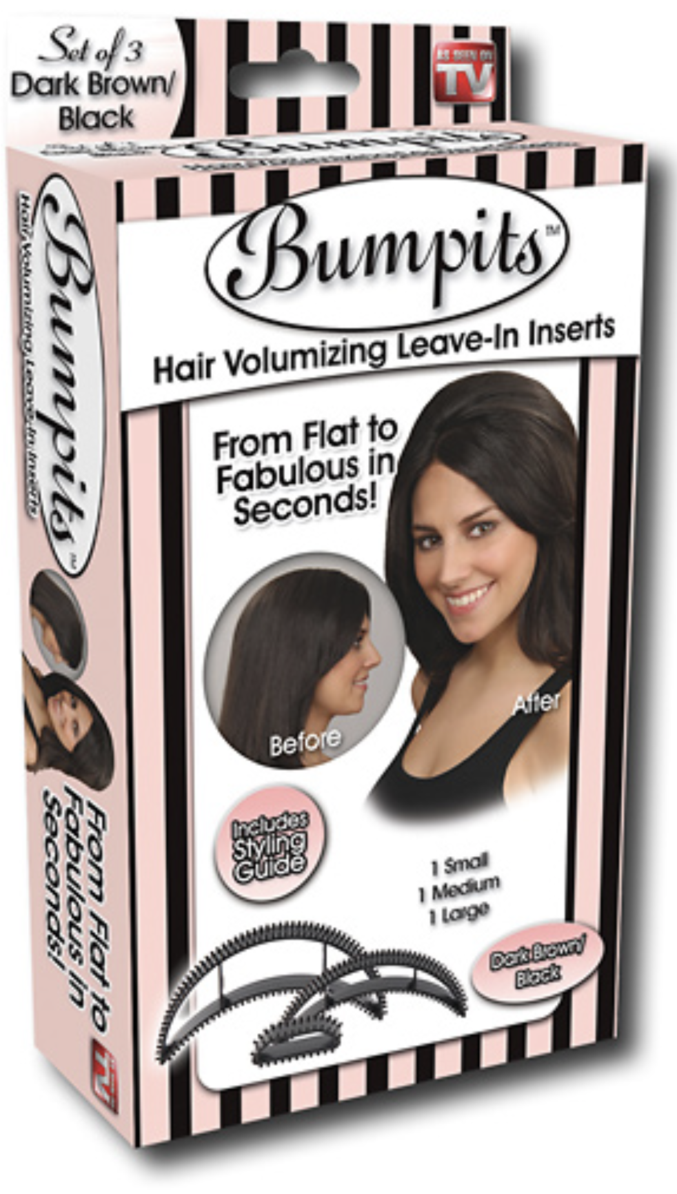 Bumpits Hair Volumizing Inserts Black 662712981048 Ebay
