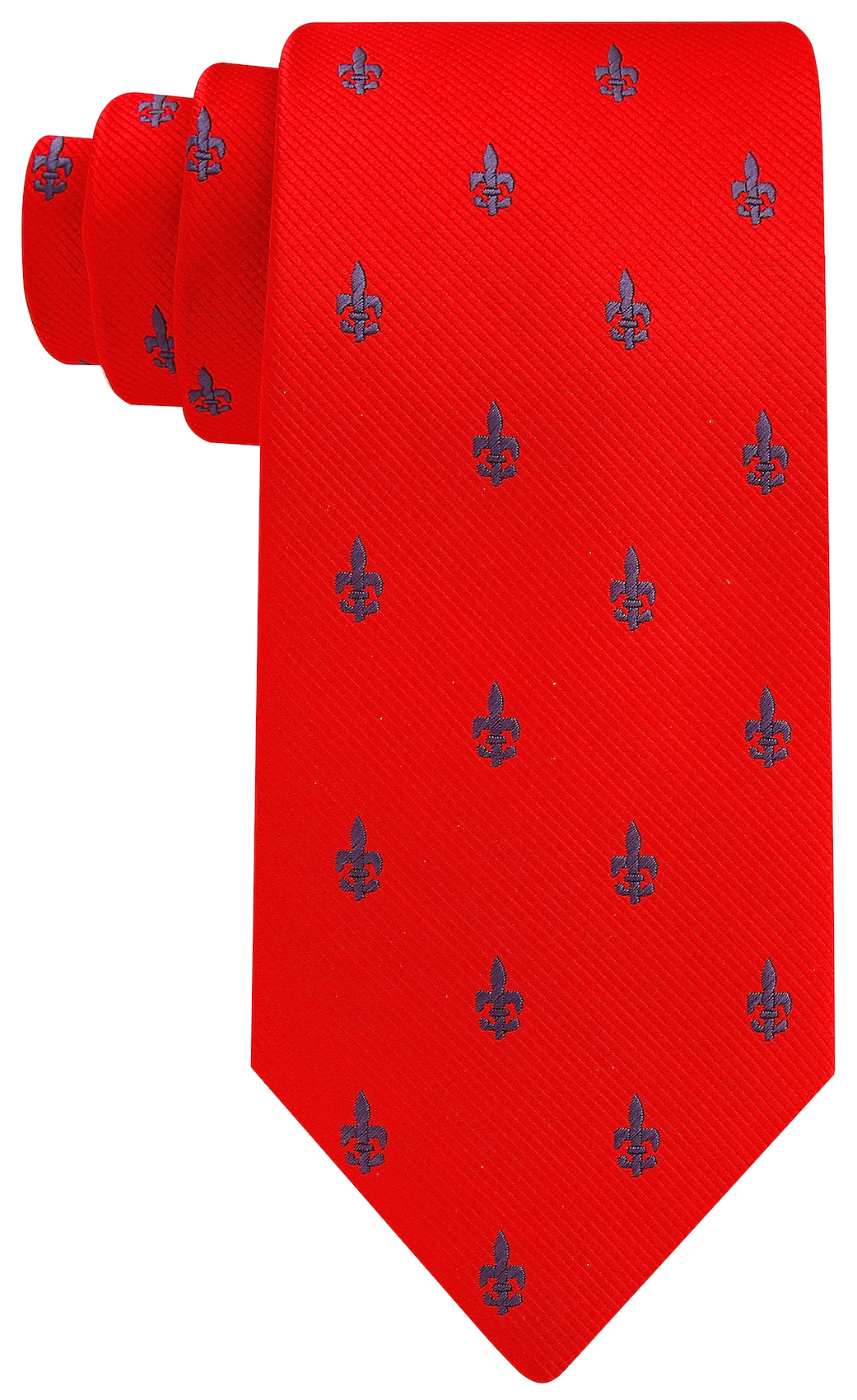 Scott Allan Collection Men's Fleur De Lis Necktie | Woven Microfiber | 59" X 3.3"
