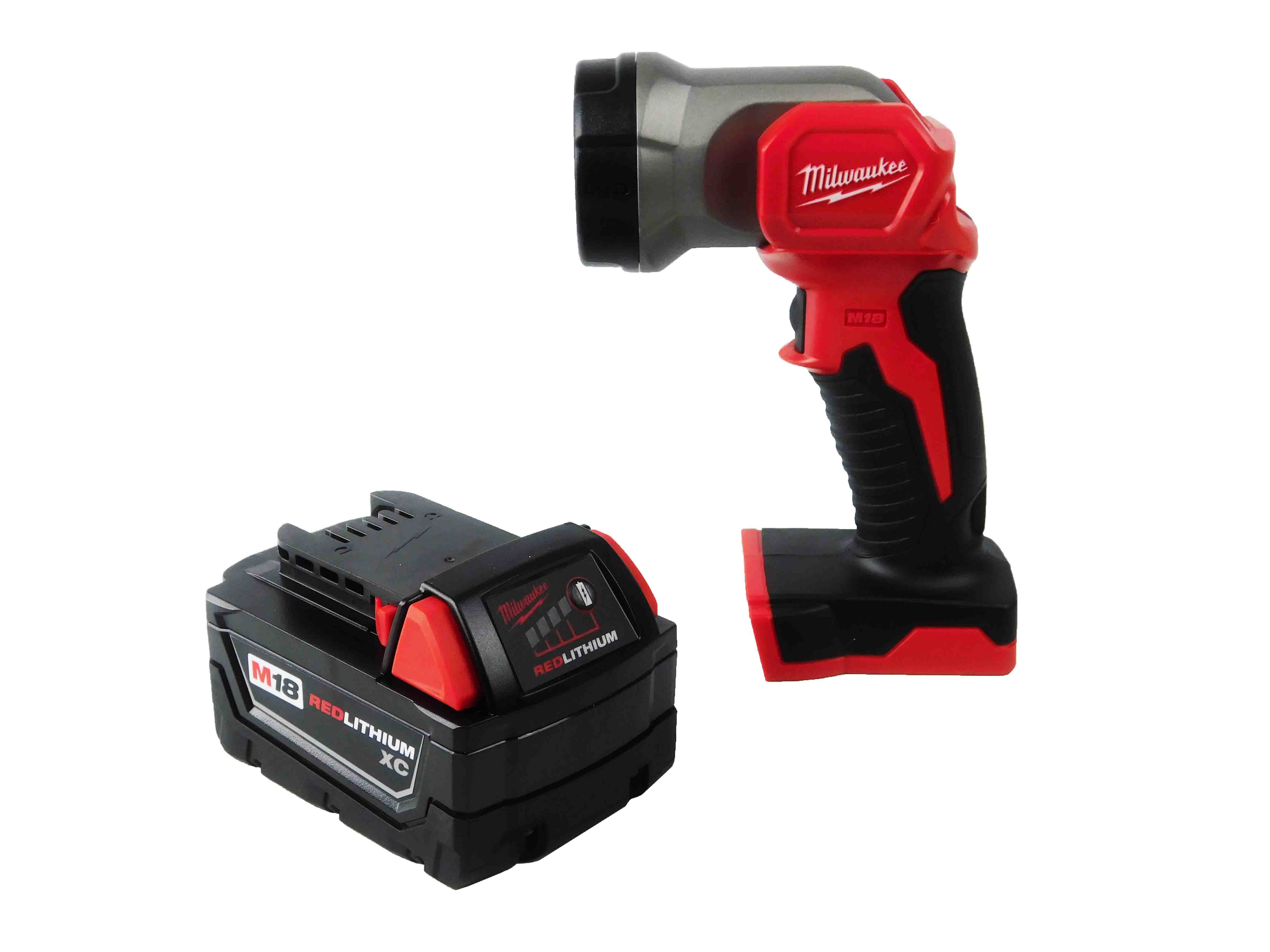 Milwaukee M18 2735-20 LED Work Light with 48-11-1828 3 Ah XC Lithium-Ion Battery