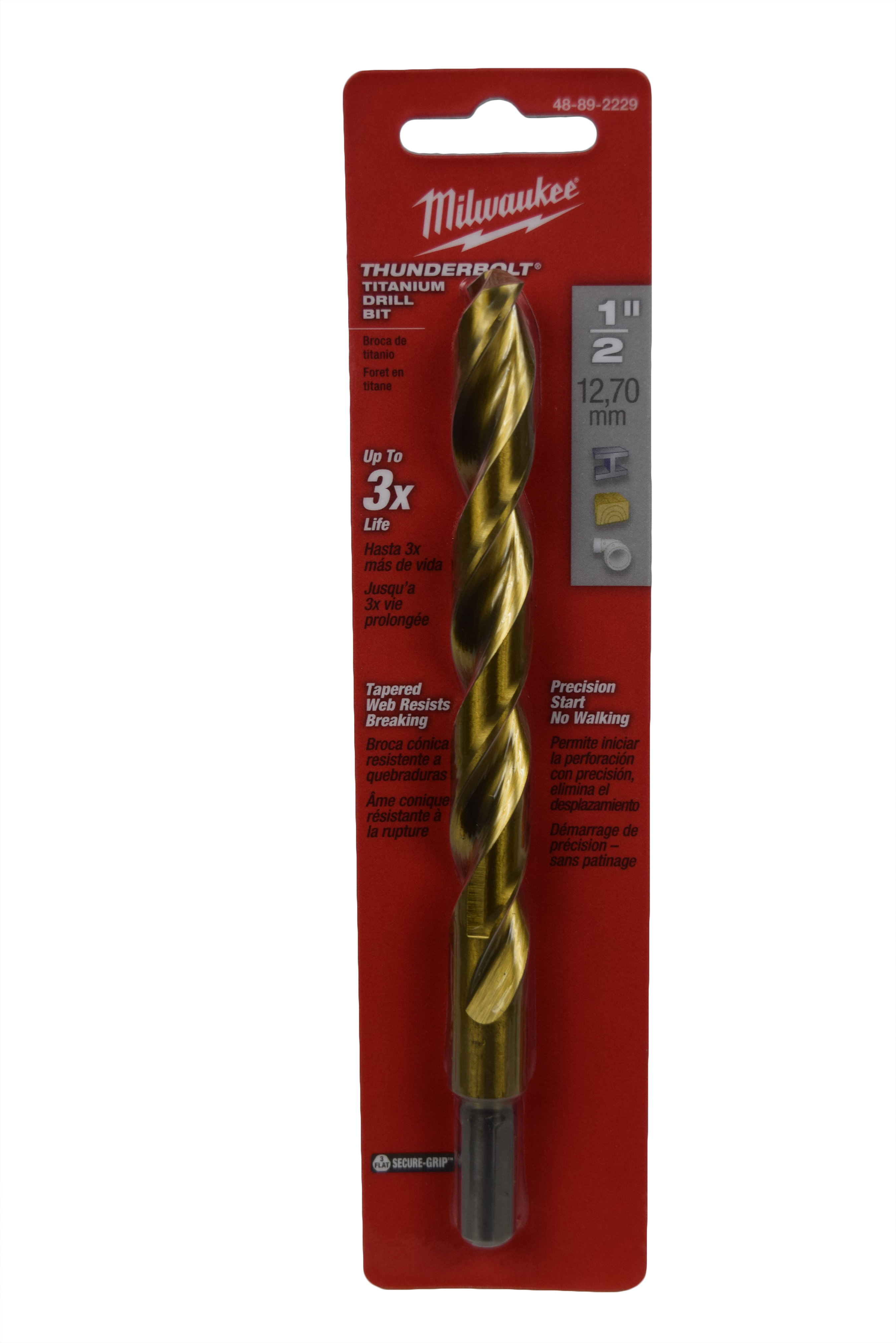 Milwaukee Tool 48-89-2229 Titanium Drill Bit 1/2