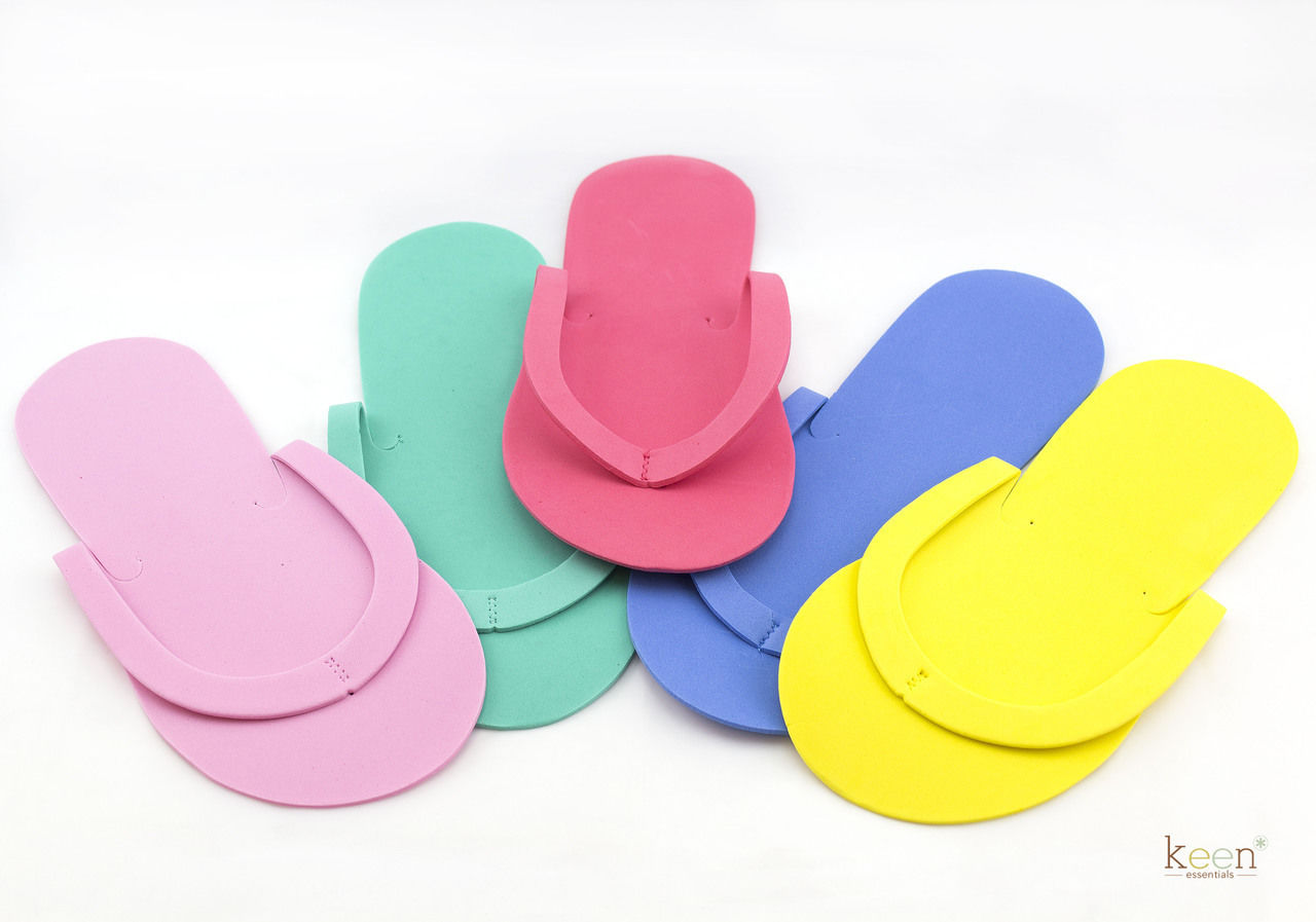 foam pedicure flip flops