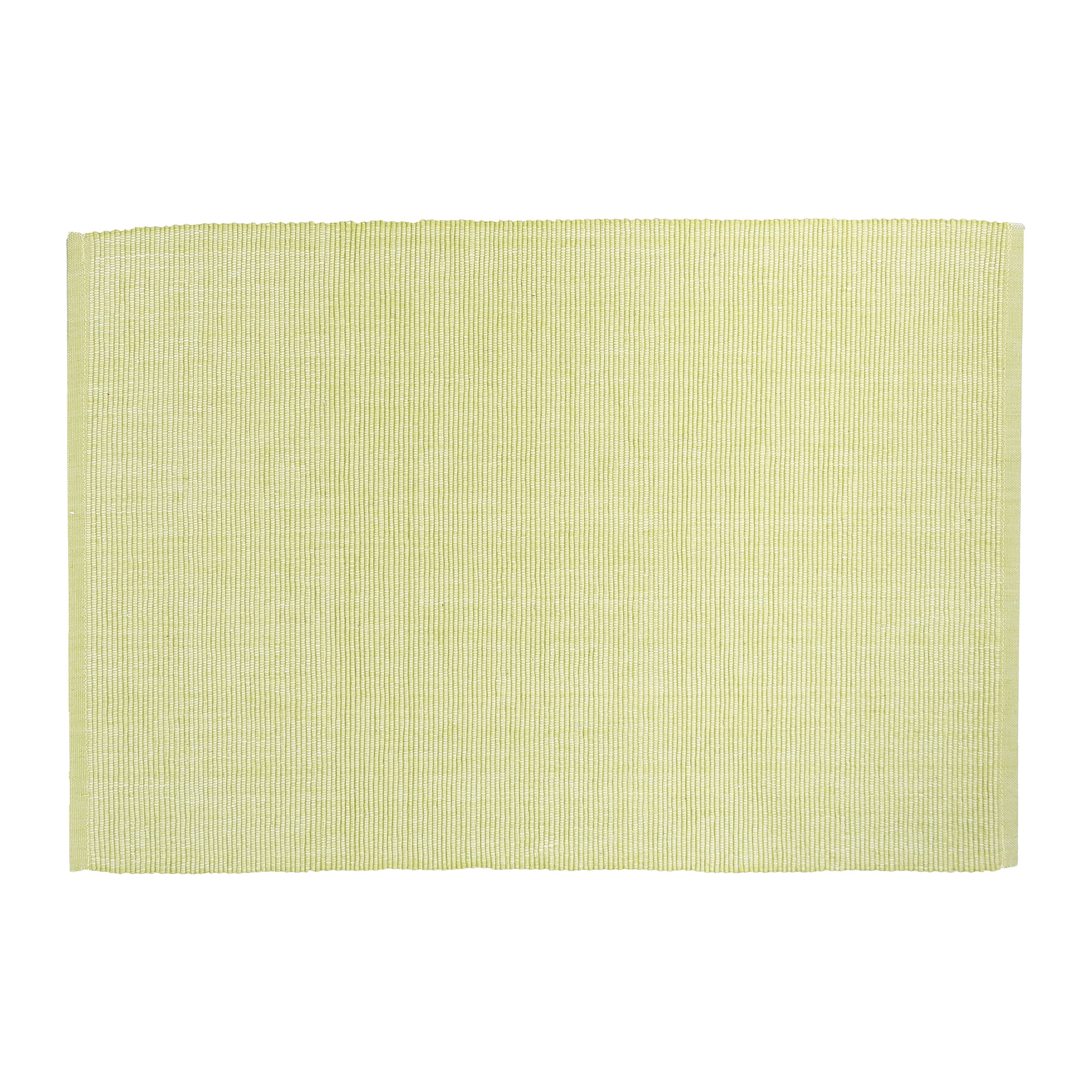 Geripptes Chambray Peridot Baumwolle Gewebt Tischset 6er Set - Bild 3 von 3