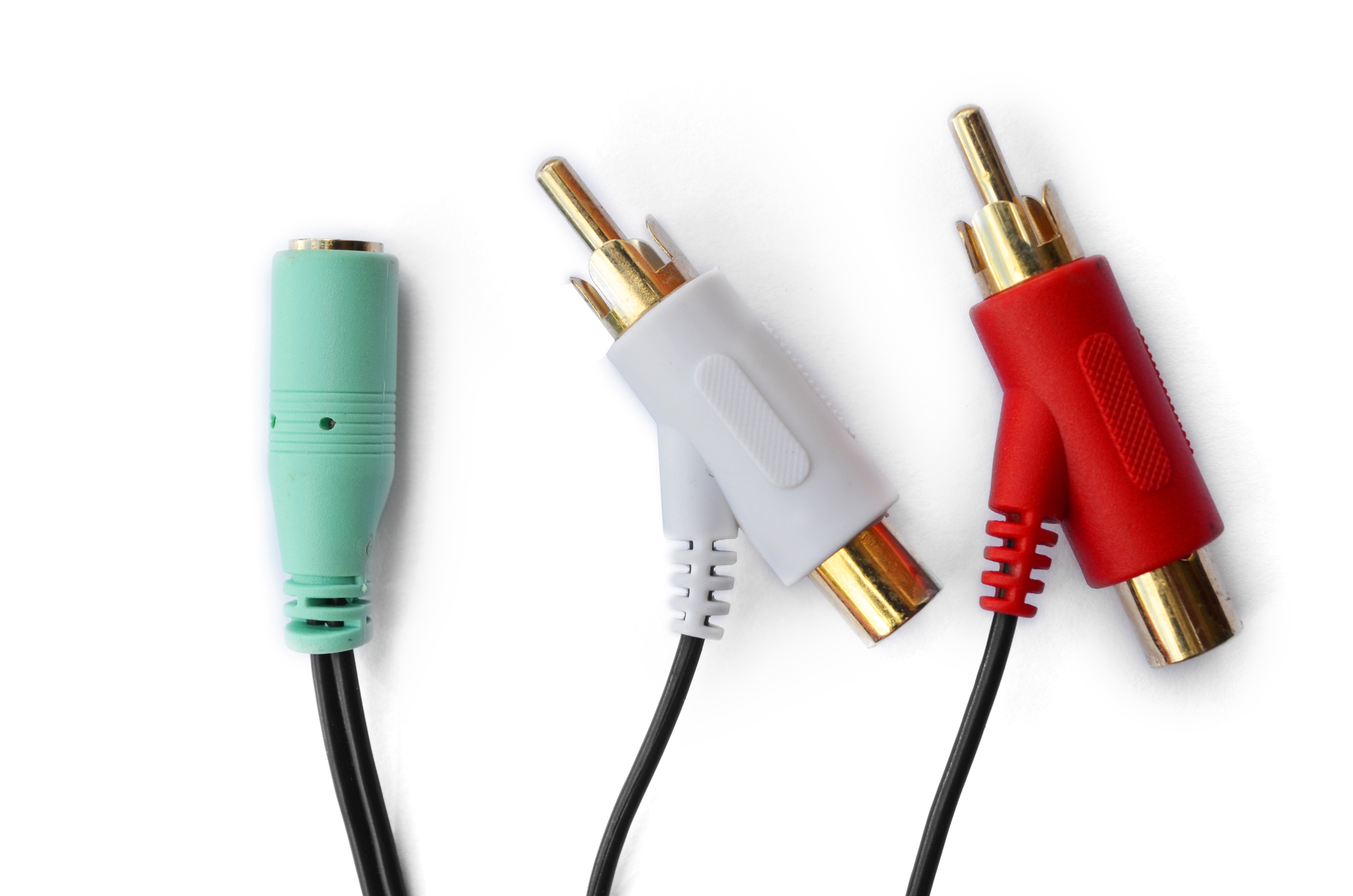 FEMALE RCA AUDIO SPLITTER CABLE FOR TURTLE BEACH GAMING HEADSETS GOLD