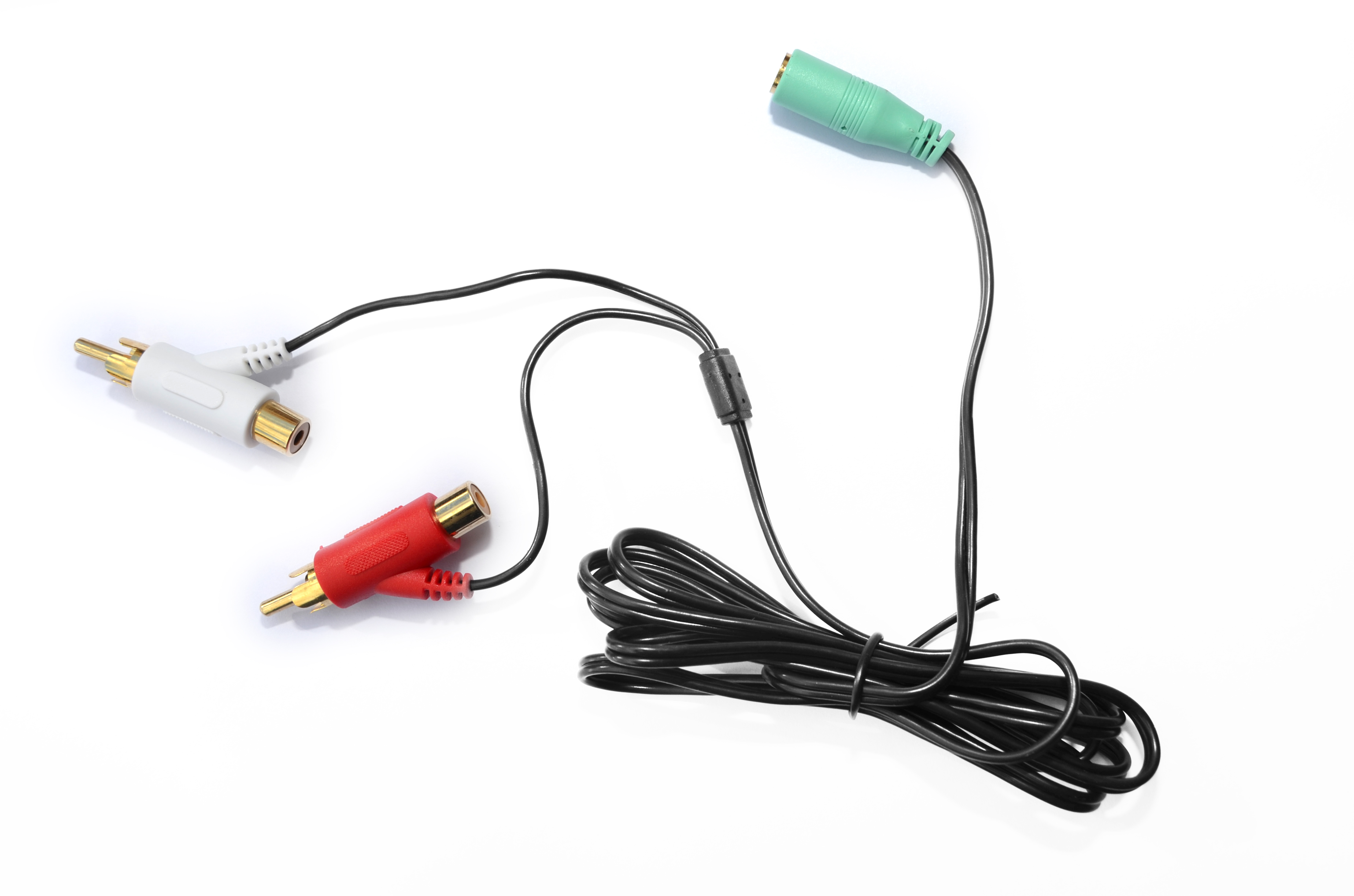 FEMALE RCA AUDIO SPLITTER CABLE FOR TURTLE BEACH GAMING HEADSETS GOLD