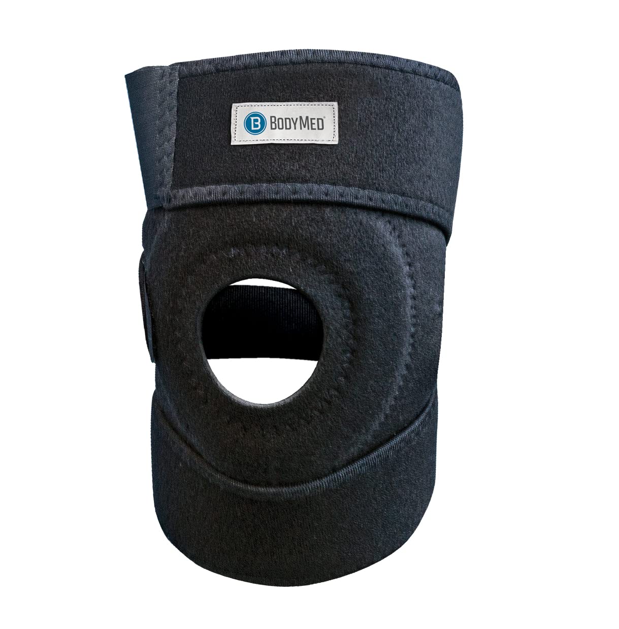 BodyMed Knee Support, Black, 12.5 in.–18 in. Circumference – Stabilizing Support & Compression Brace for Patellar Tendon