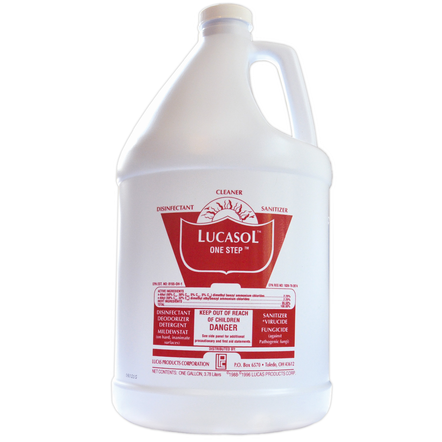 LUCASOL One Step Hospital Grade Concentrate Disinfectant, 1 Gallon