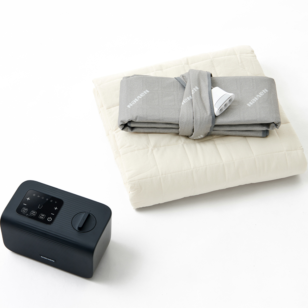 Navien Mate EQM 580, King – EMF-Free Water Heated Mattress Pad Warmer – Dual Temperature Control – WiFi Enabled & Eco-Friendly – Helps Soothe & Relieve Stress, Muscle Soreness, & Tension