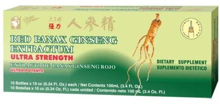 Prince of Peace Red Panax Ginseng Extractum Ultra Strength, 0.34 fl. oz. Each – Brain Boosting Supplement – Red Panax