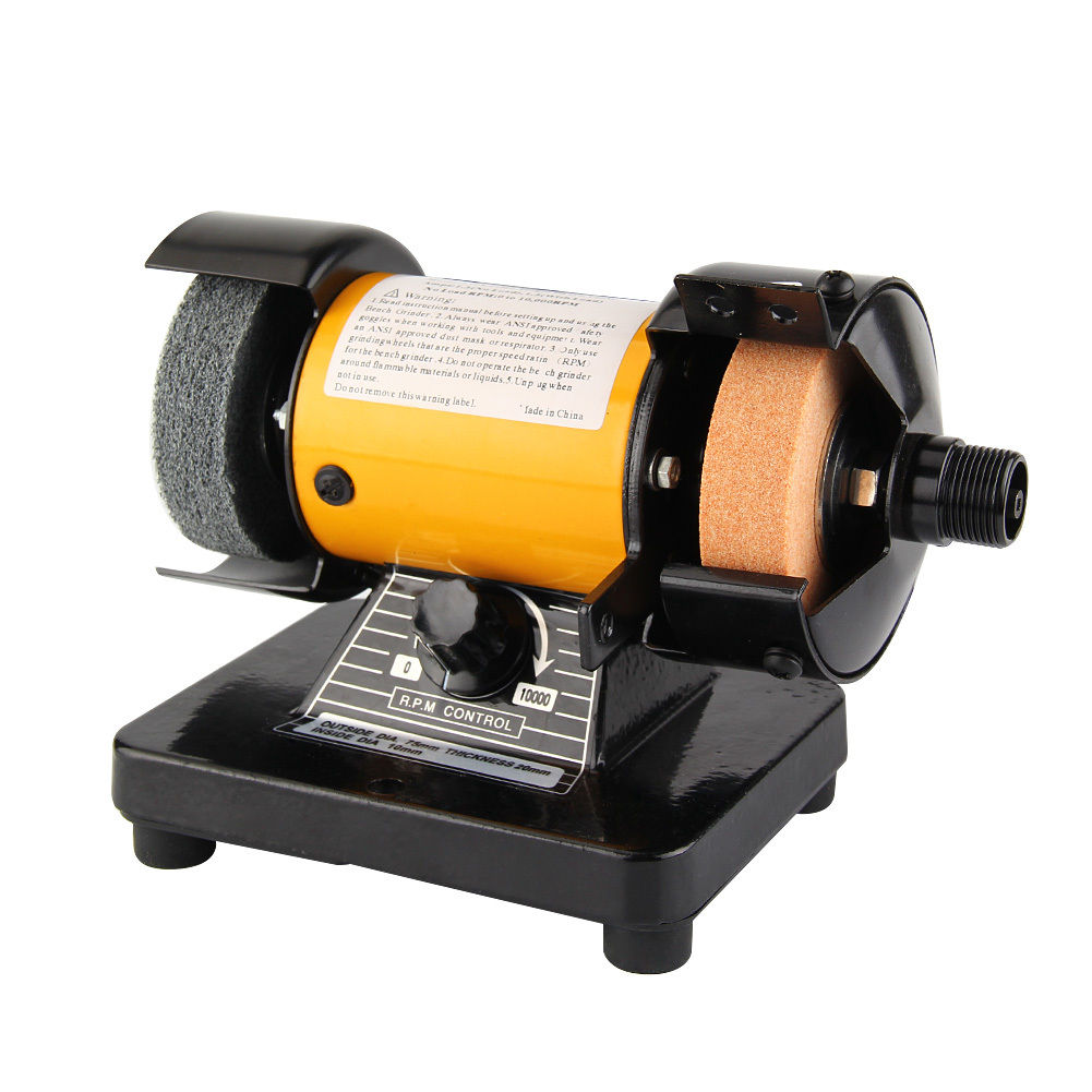 Portable 3" Mini Bench Grinder and Polisher With Rotary Flexible Shaft