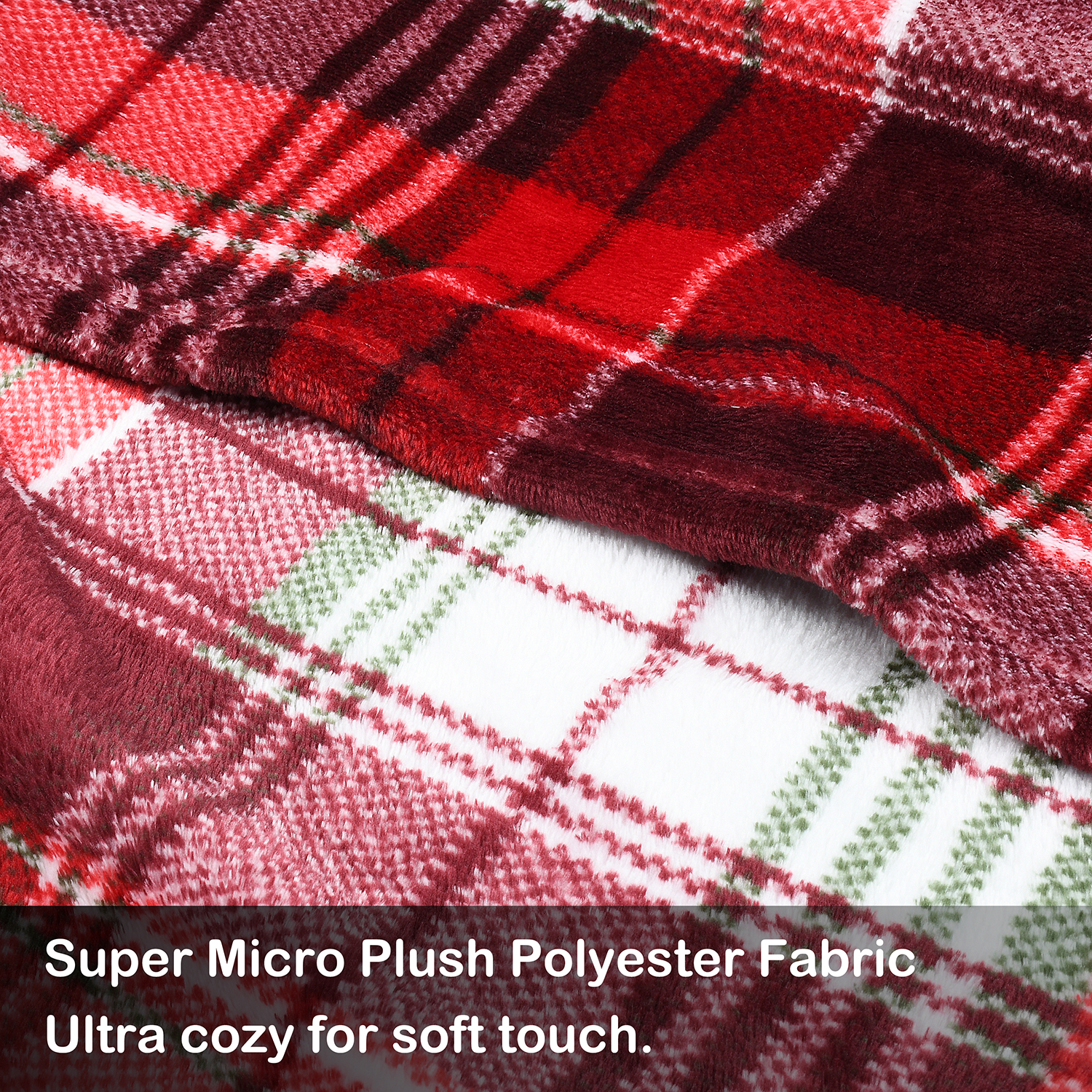 Fleece Blanket with Sleeves and Front Pocket Robe Wearable TV Blanket - Picture 5 of 7