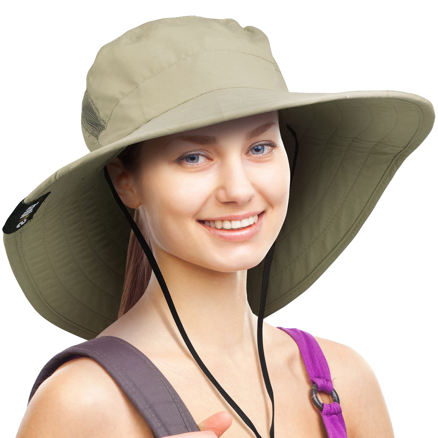 Wide Brim Sun Hats for Women UV Protection Fishing Cap UPF
