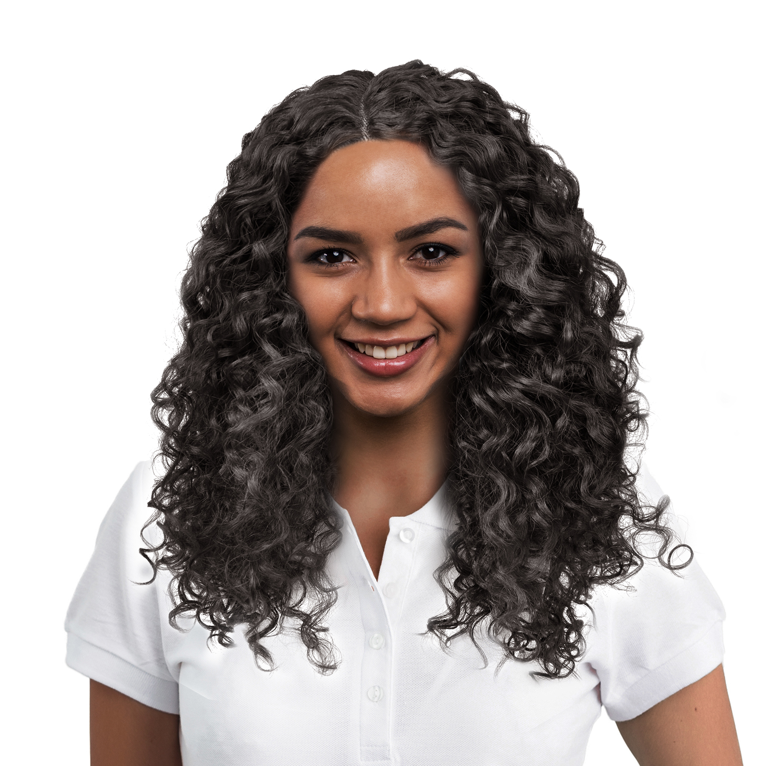 Hand-made Long Black Curly Hair Women Heat Resistant Synthetic No Lace Full Wigs - Picture 36 of 47
